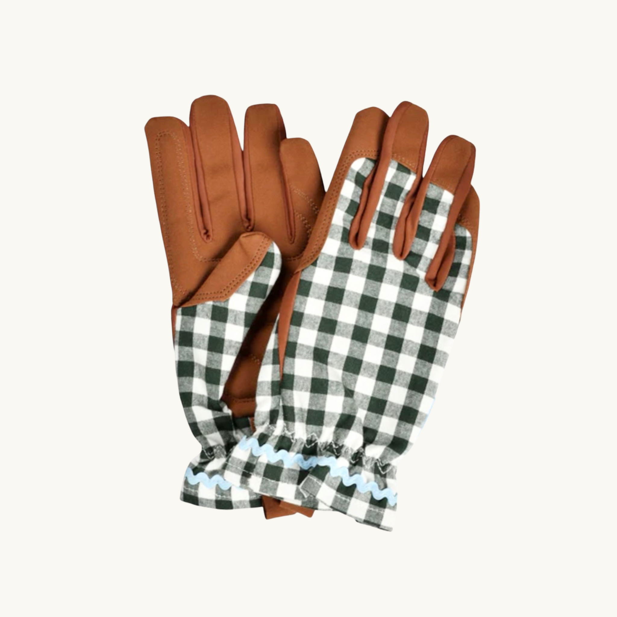 gardening gloves uk Heritage Green Checked Gardening Gloves