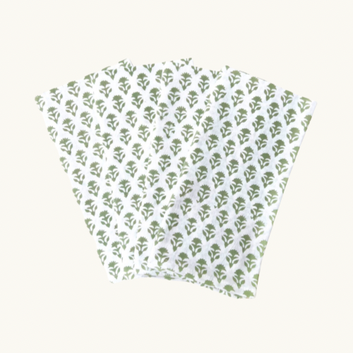 Sage Green Carnation Napkins