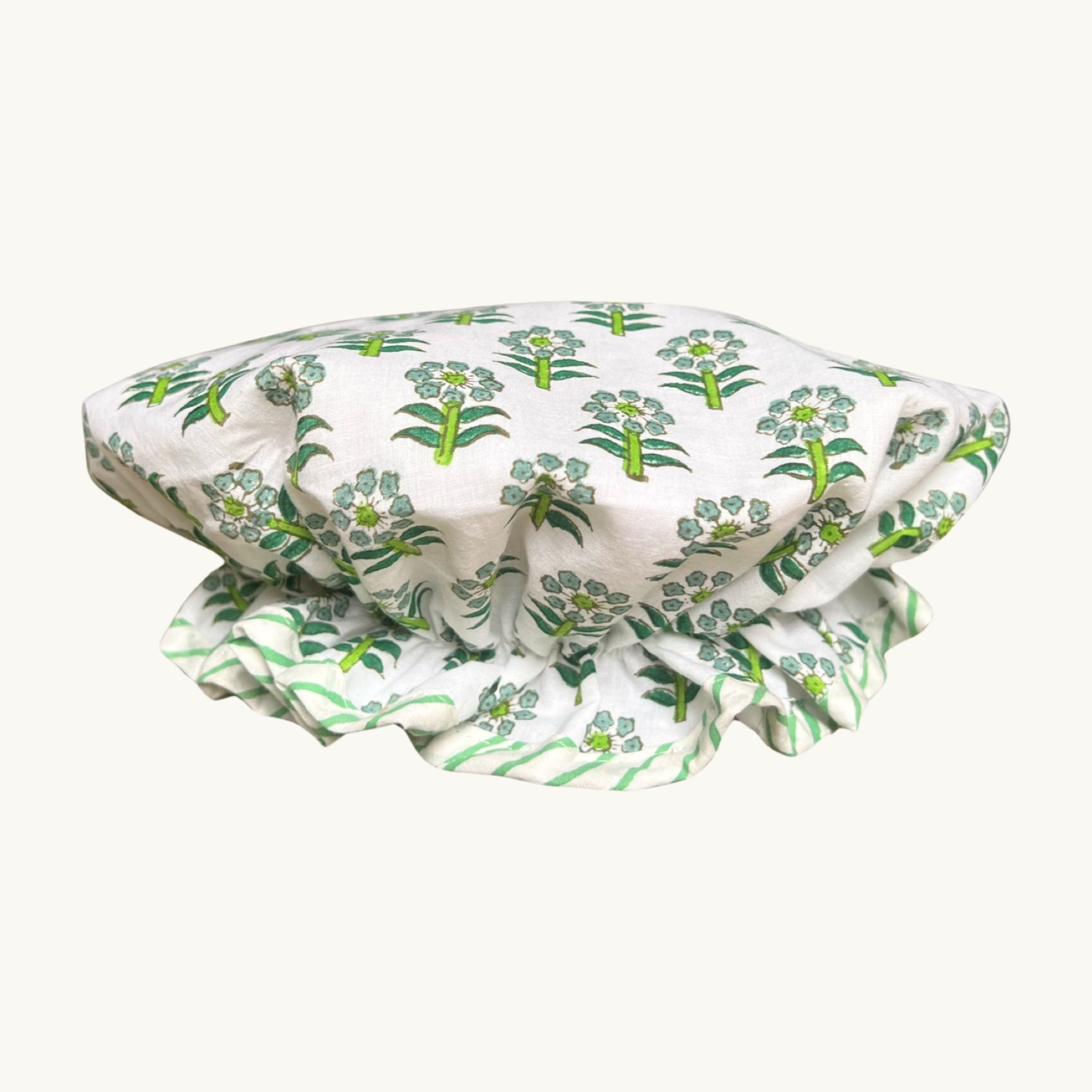 Green Daisy Shower Cap