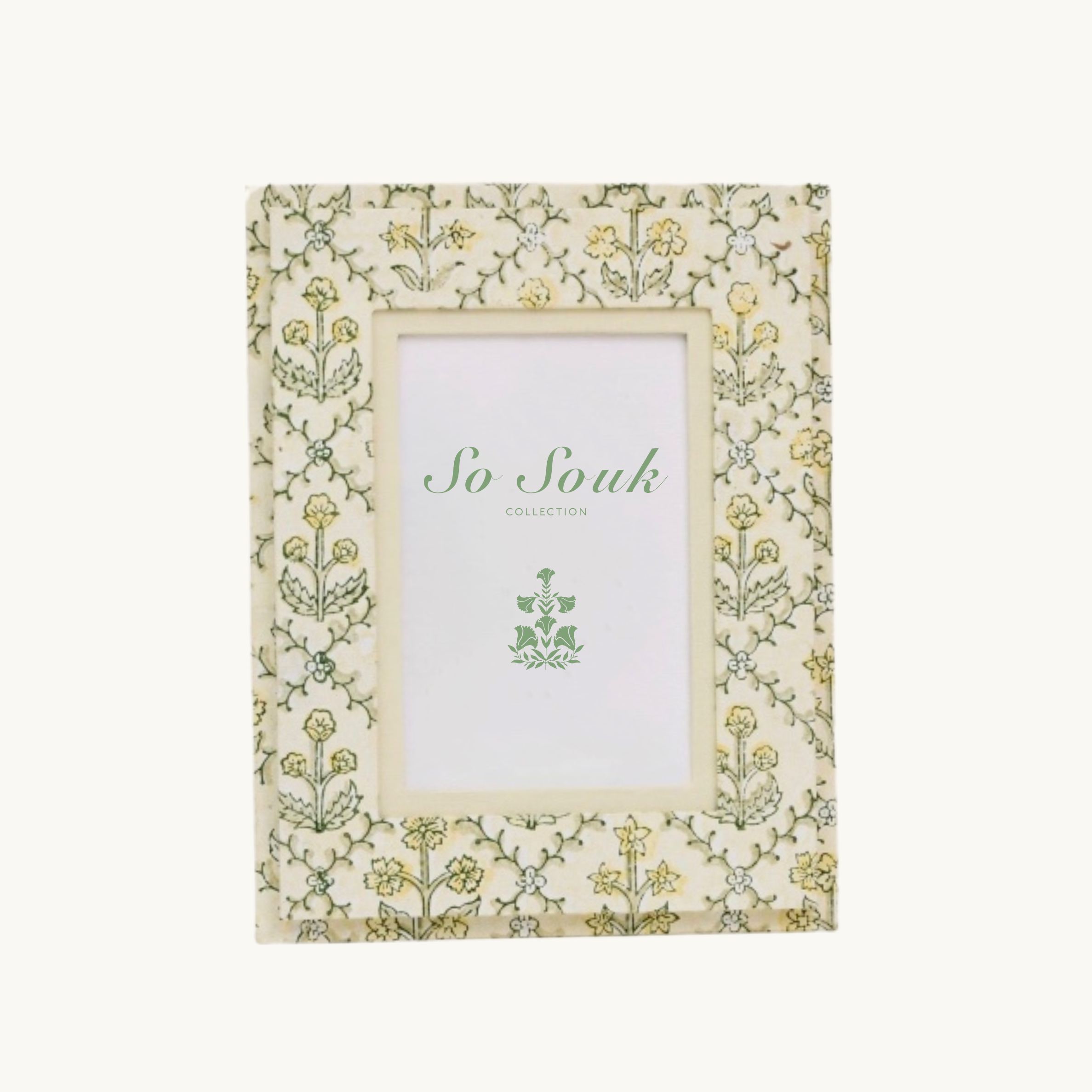Buttercream Floral Picture Frame