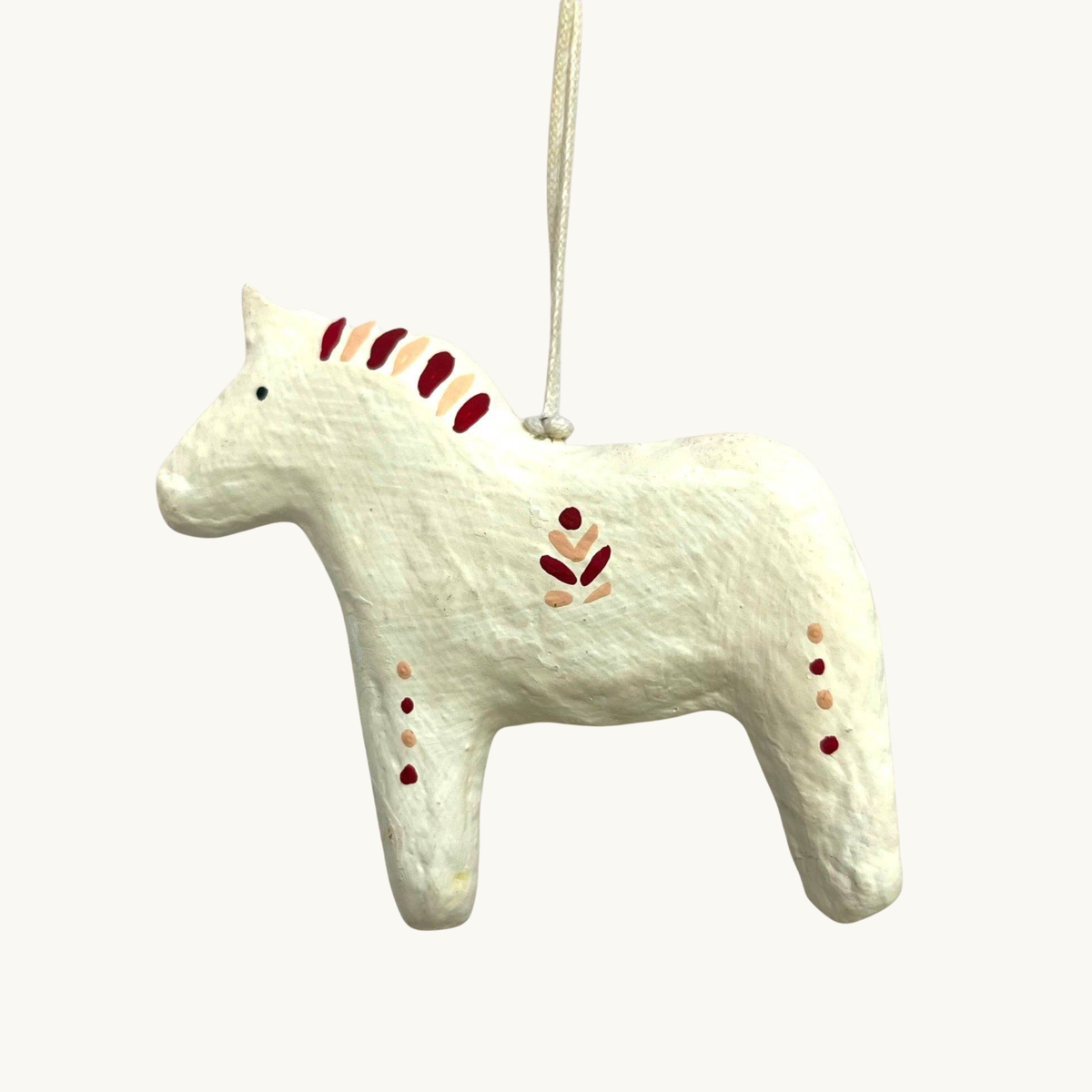 Cotton Spun Horse Hanging Decoration