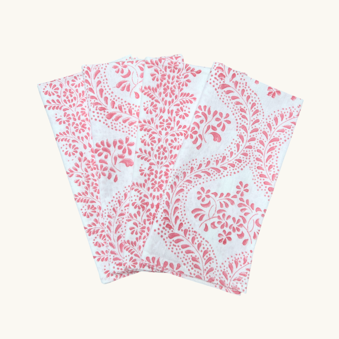 Pink Rosalie Napkins