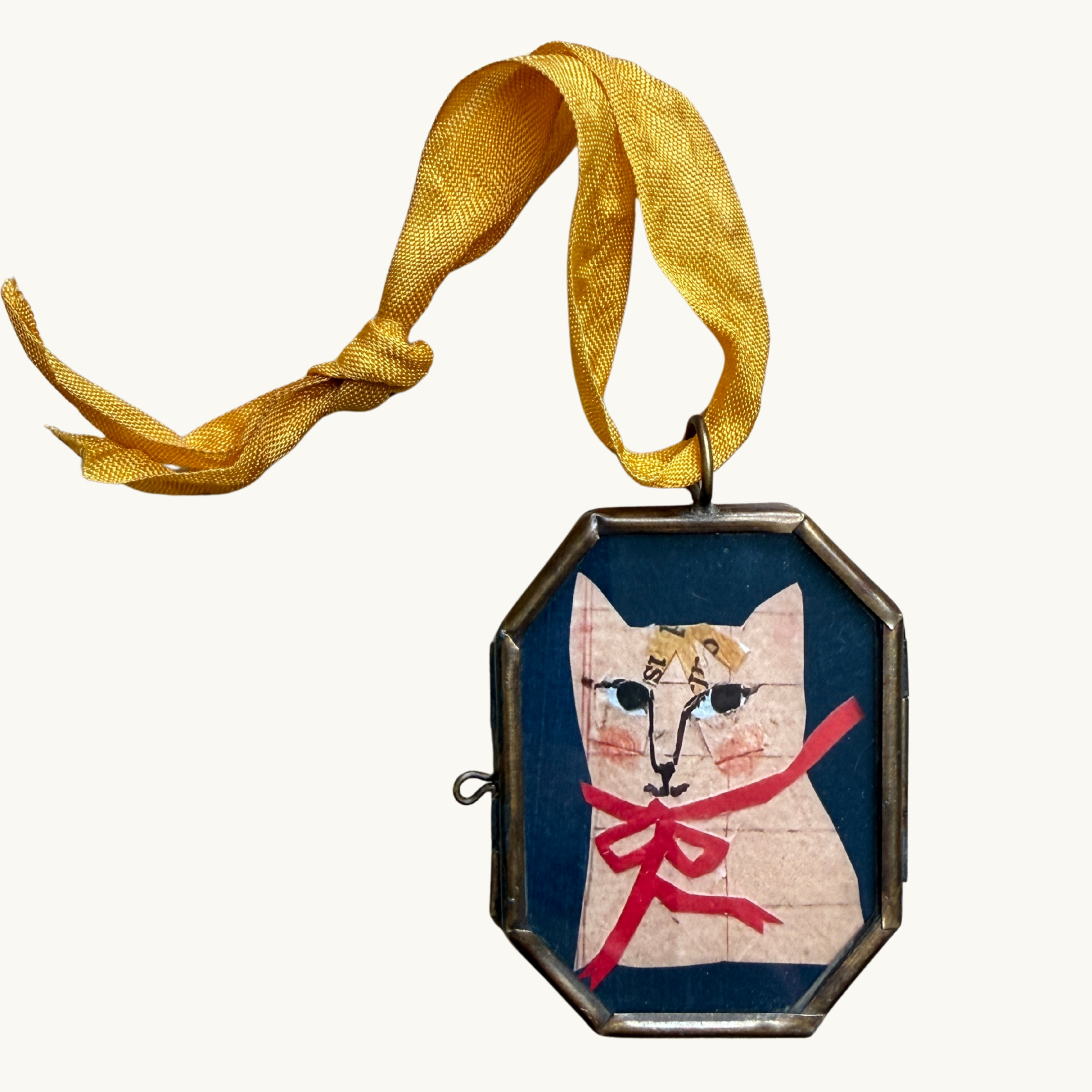 Kitty Art Locket Ornament