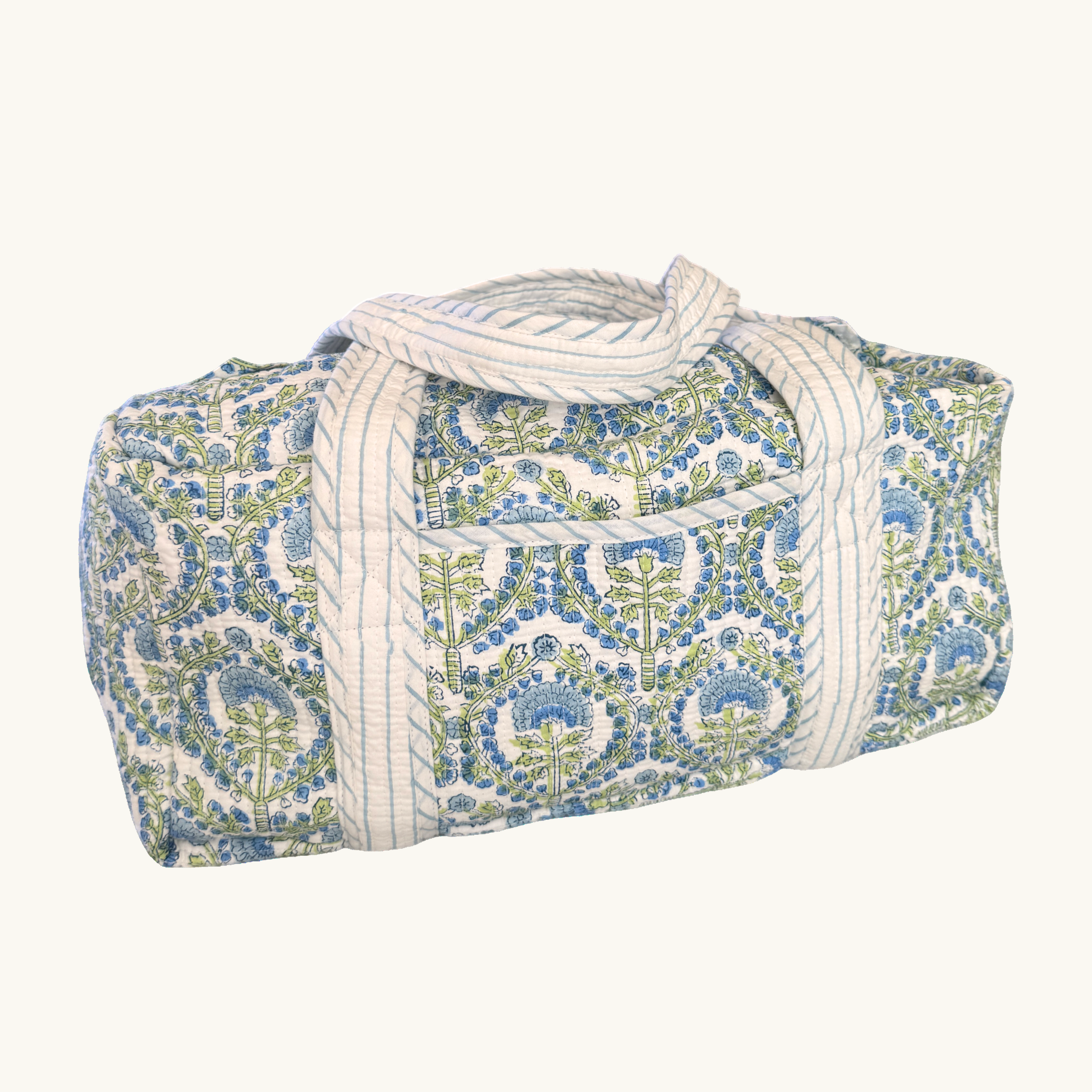 Mini Blue Freya Handblocked Weekend Bag