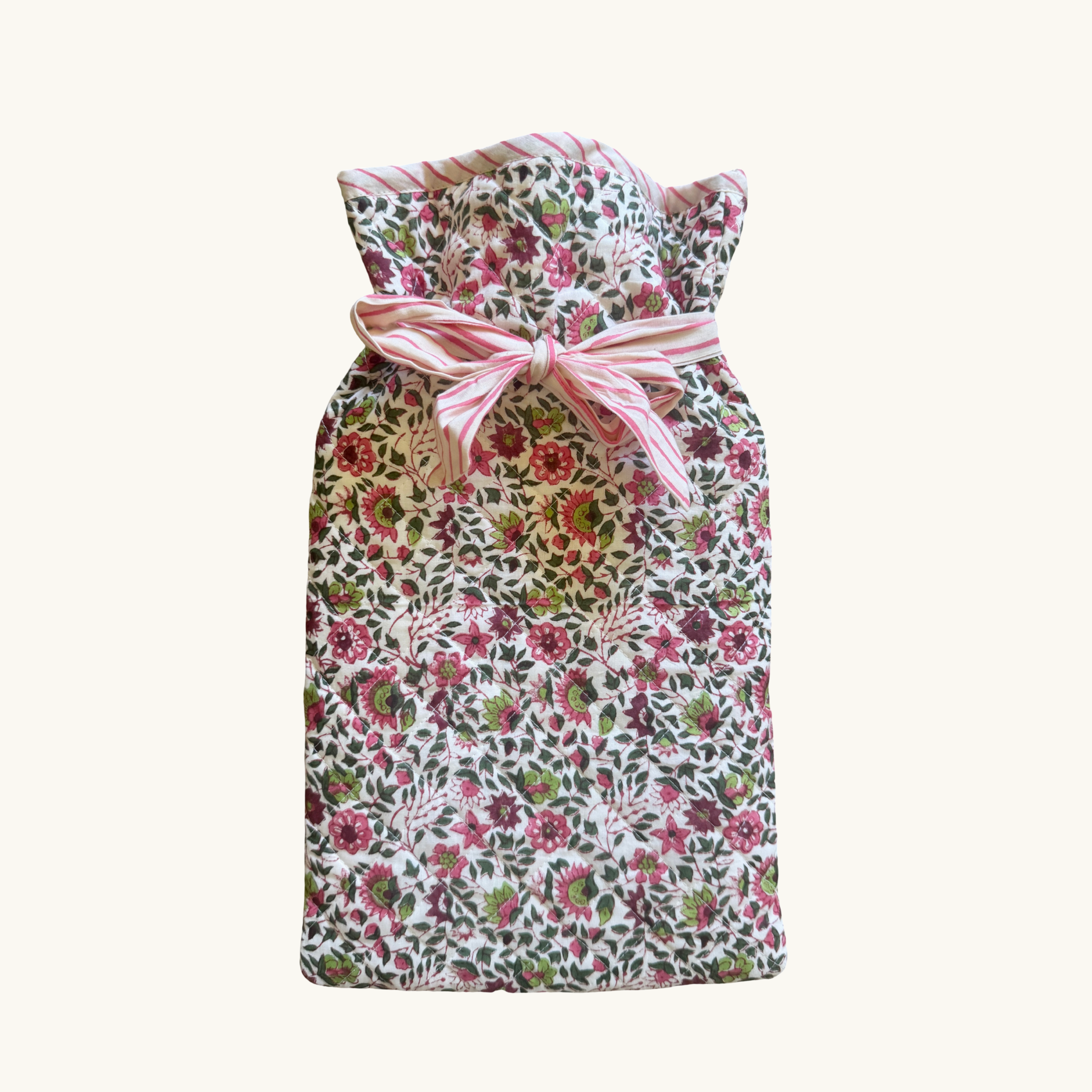 Pink Flora Hot Water Bottle