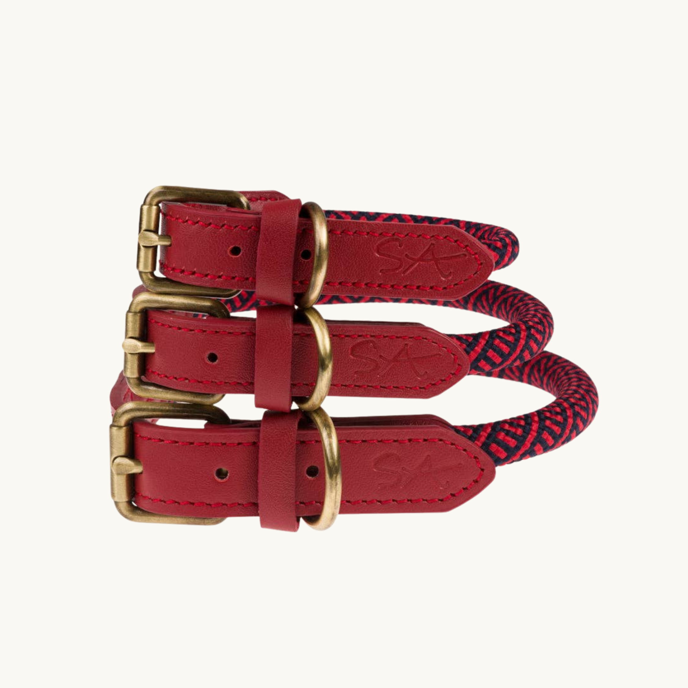 Red Rope Dog Collar