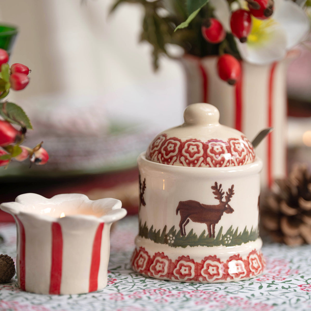 Reindeer Festive Jam Pot