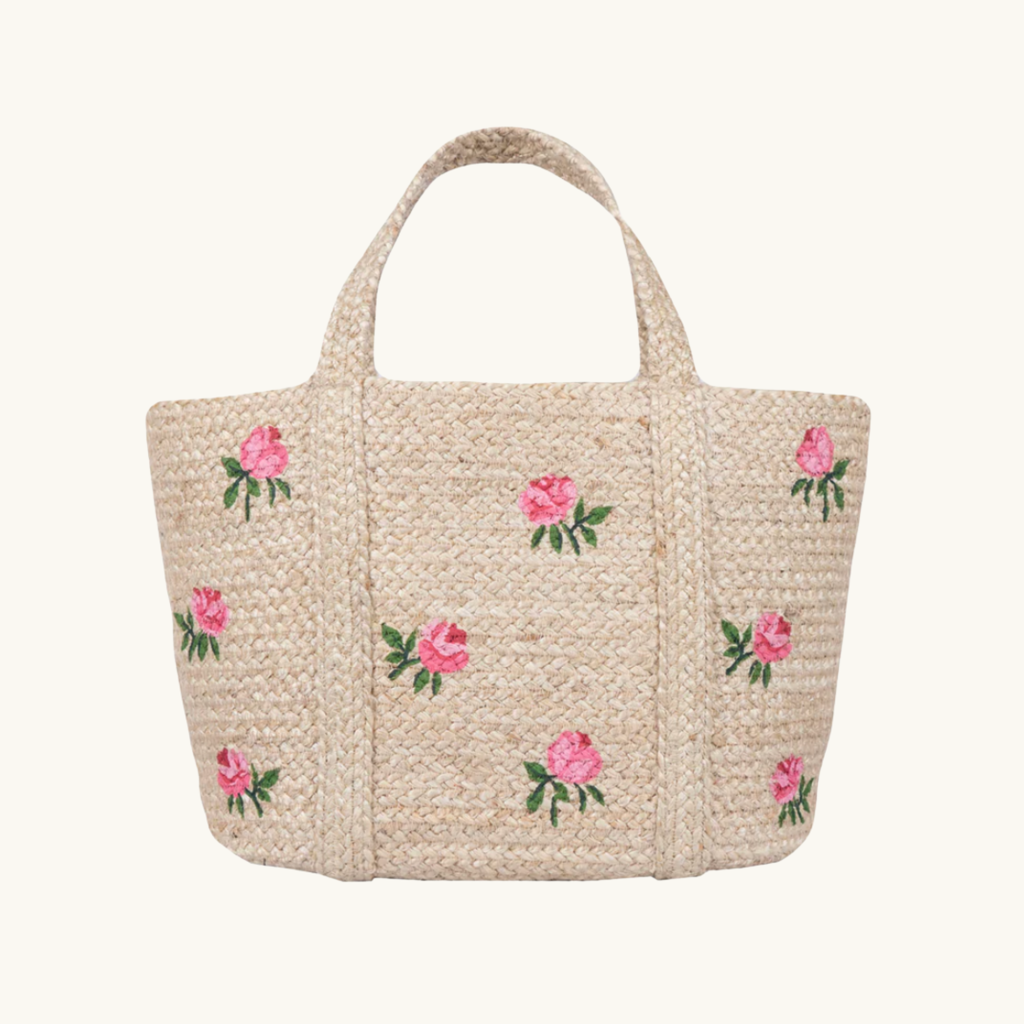 Roses Jute Tote
