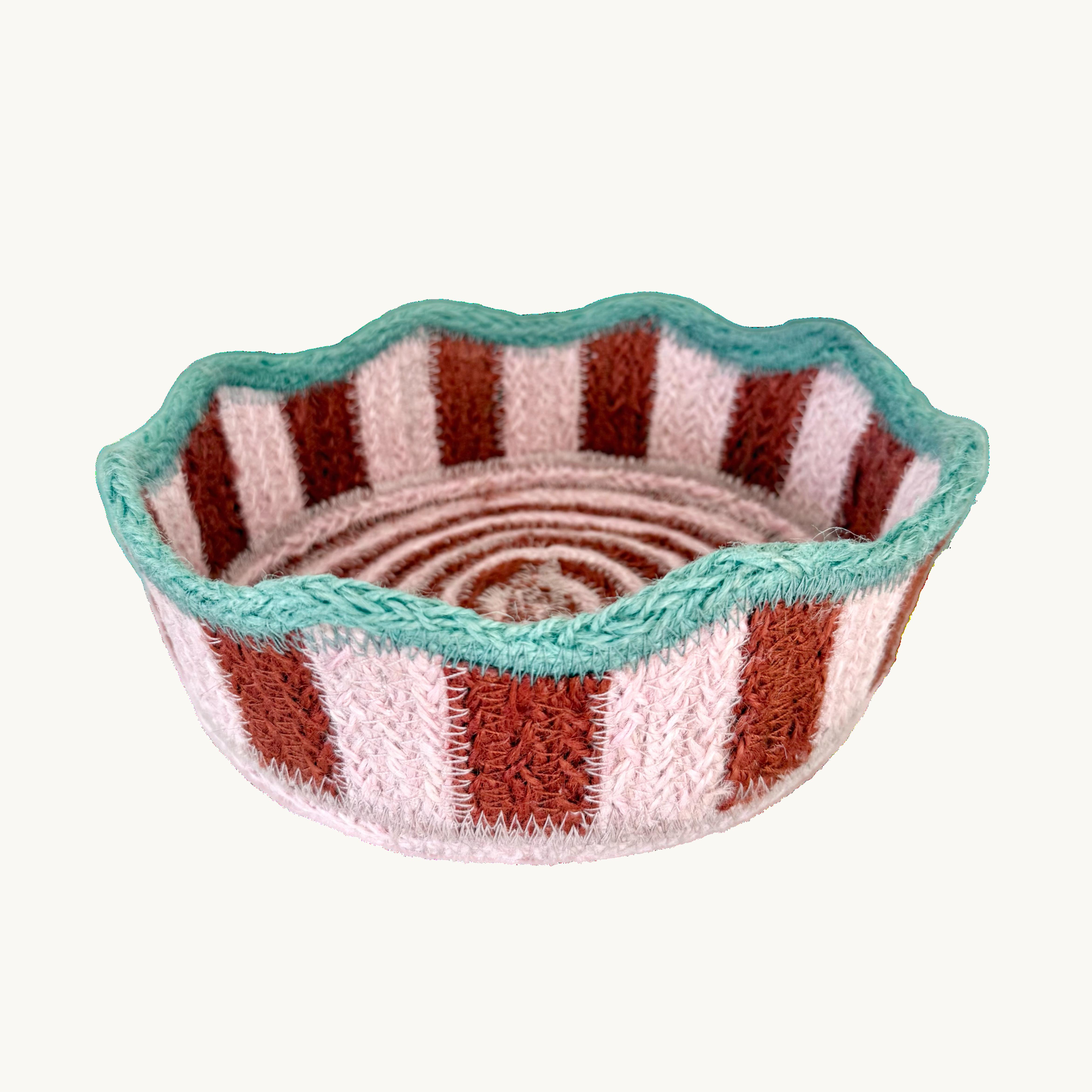 Strawberry Jute Mini Basket