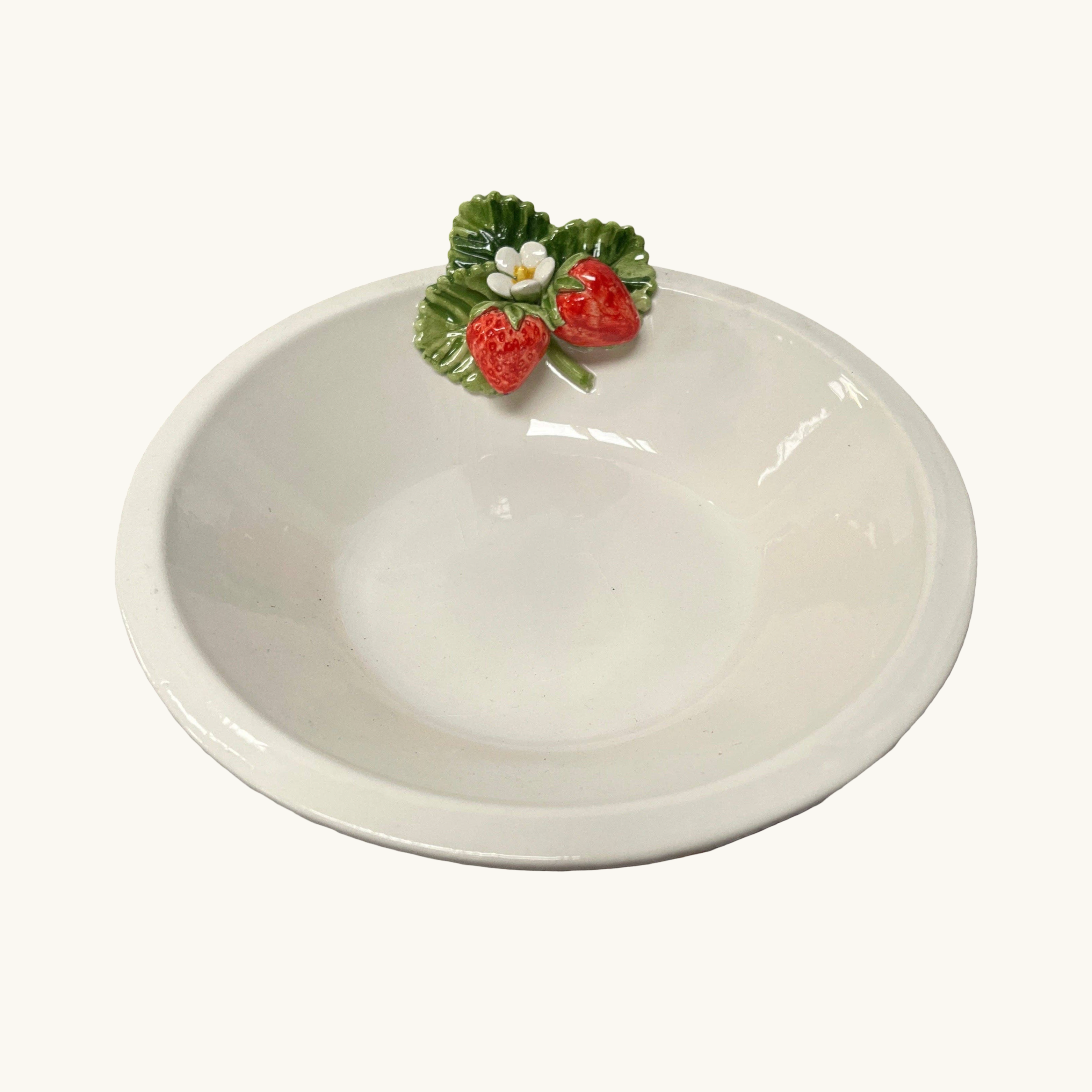 Strawberry Leaf Serving Dish