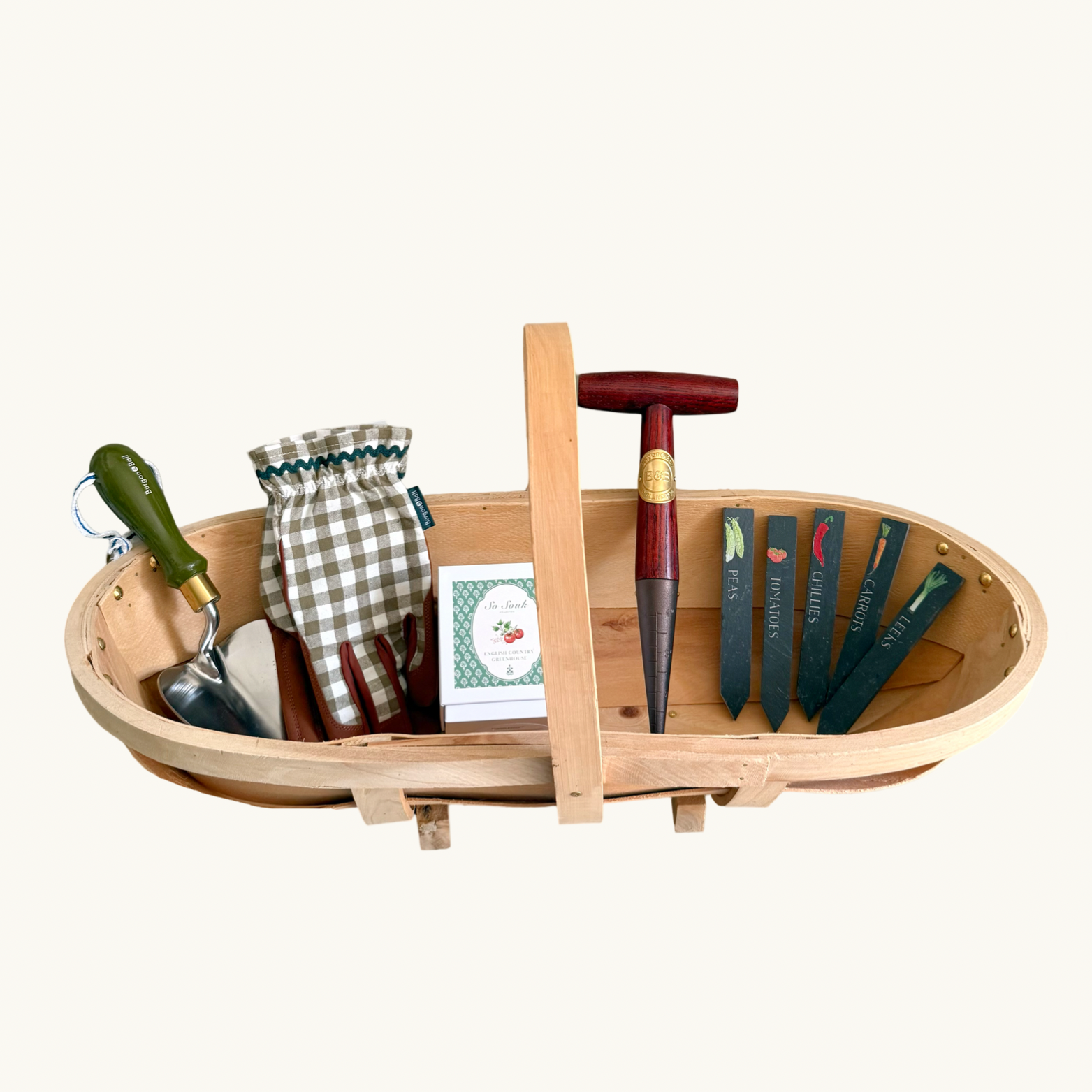 The Traditional Garden Trug Gift Bundle - Olive Green