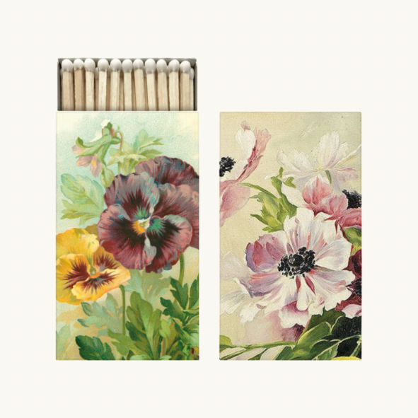 Vintage Pansy Matches