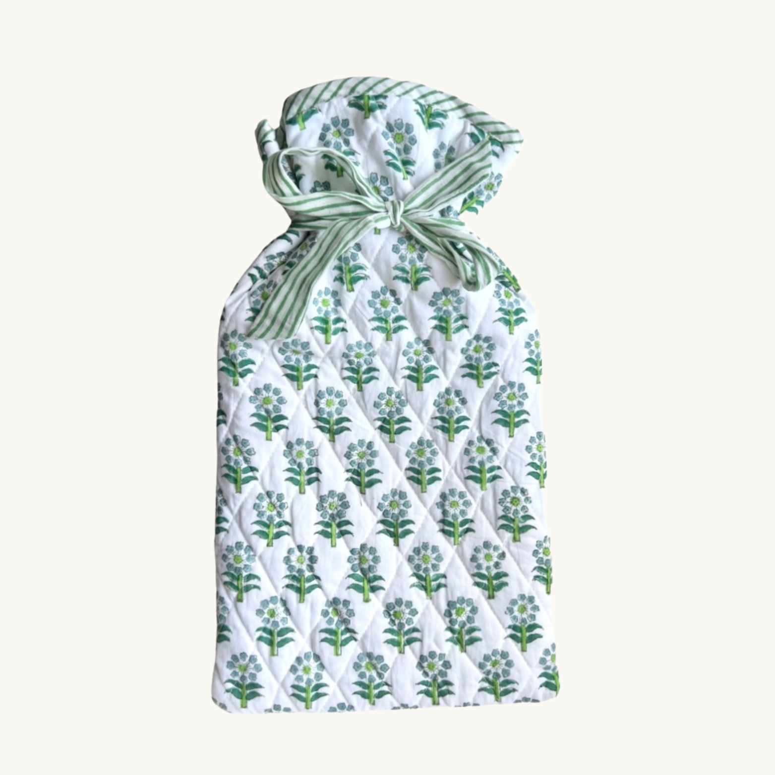 Green Daisy Hot Water Bottle