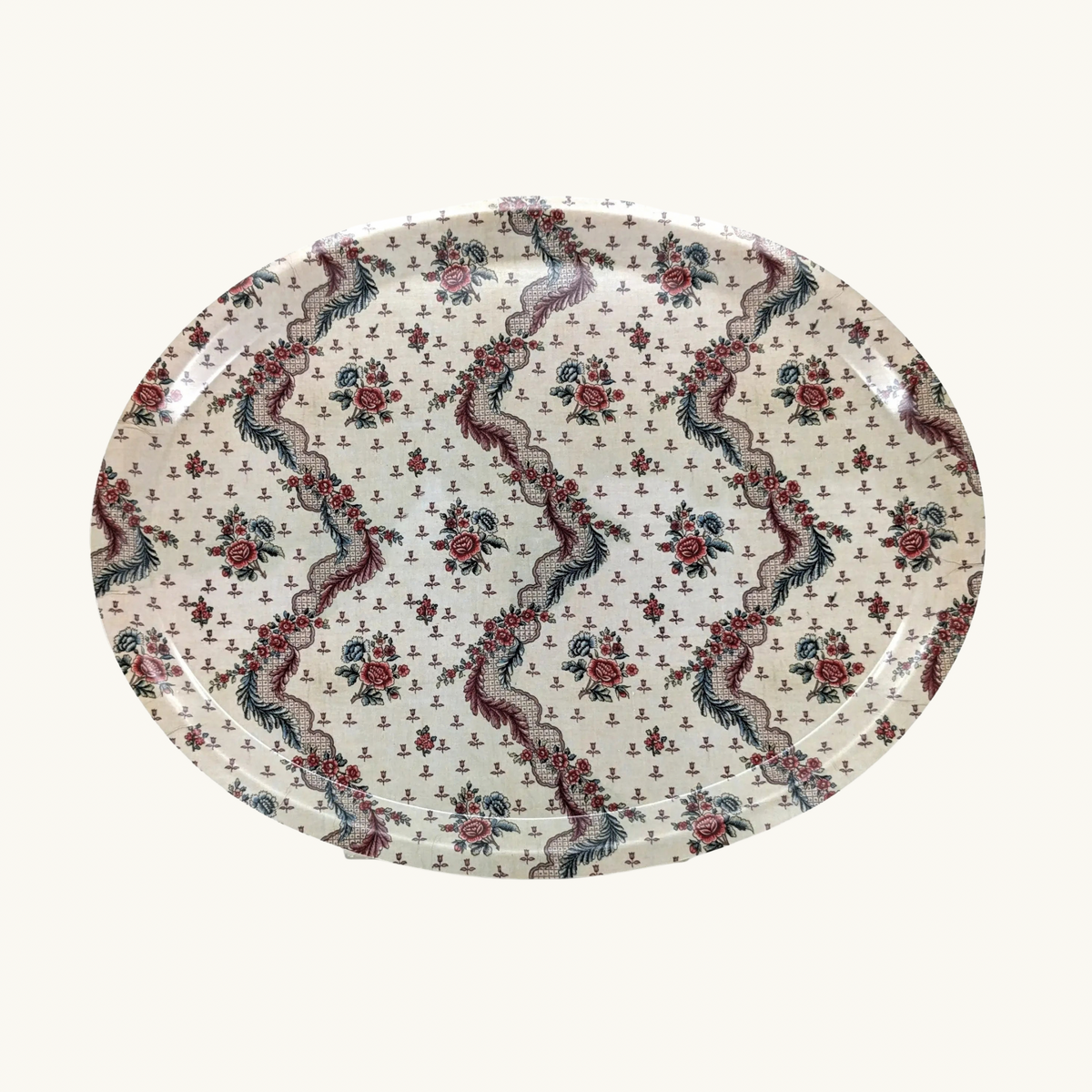 Wickle Birch Wood Tray (Oval)