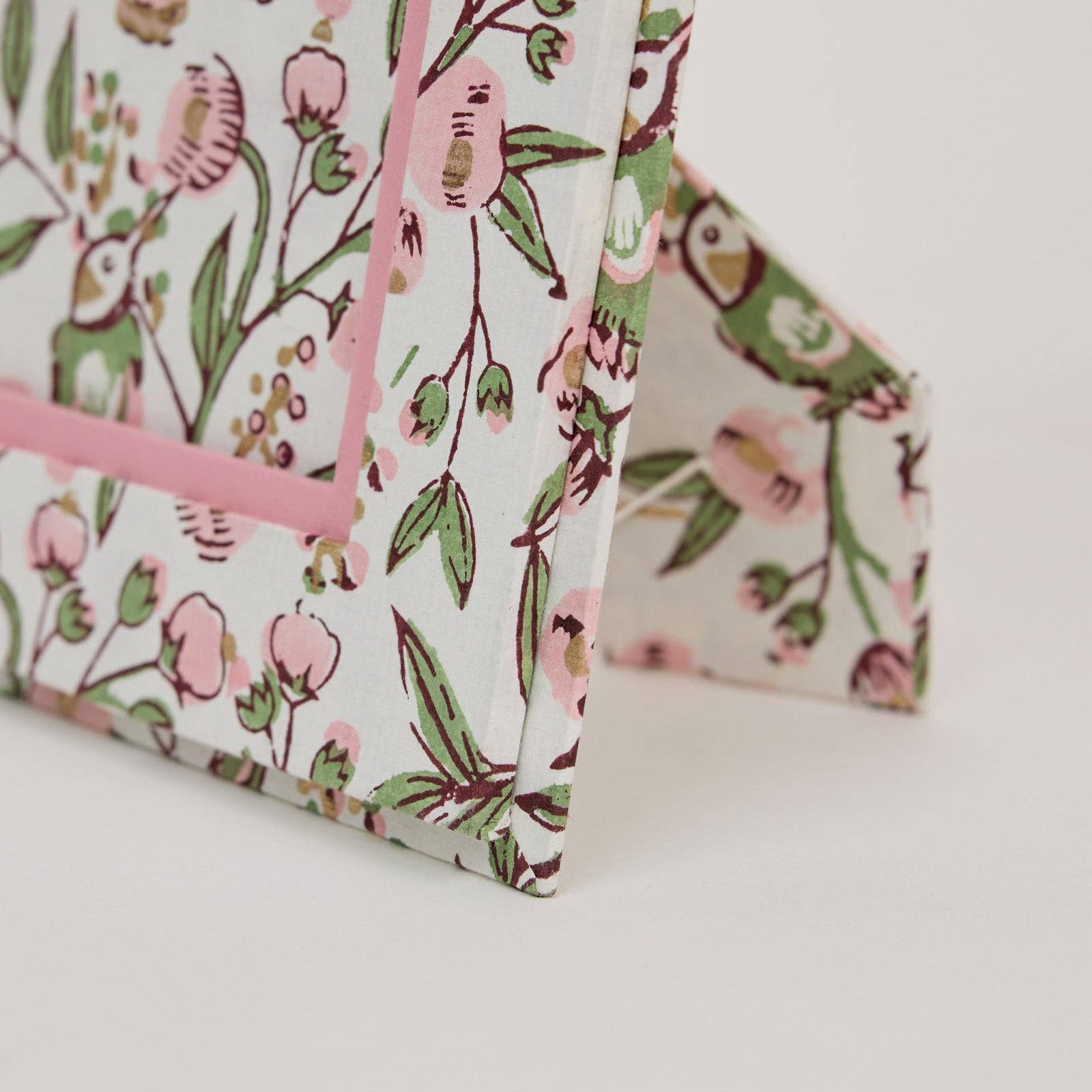Pink and Green Floral Picture Frame