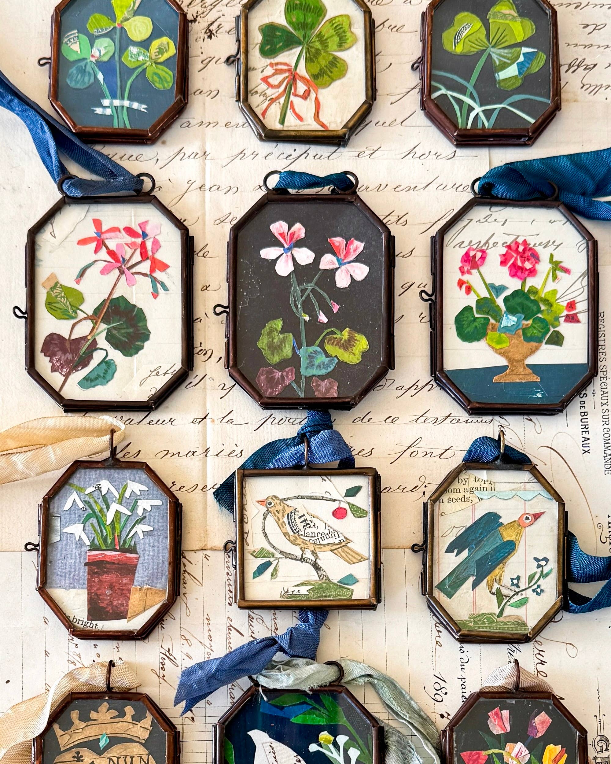Snowdrops Art Locket Ornament