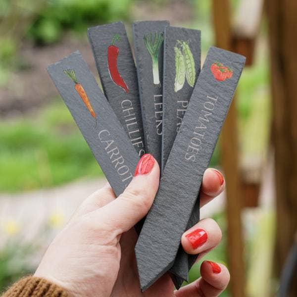 Vegetable Slate Plant Markers