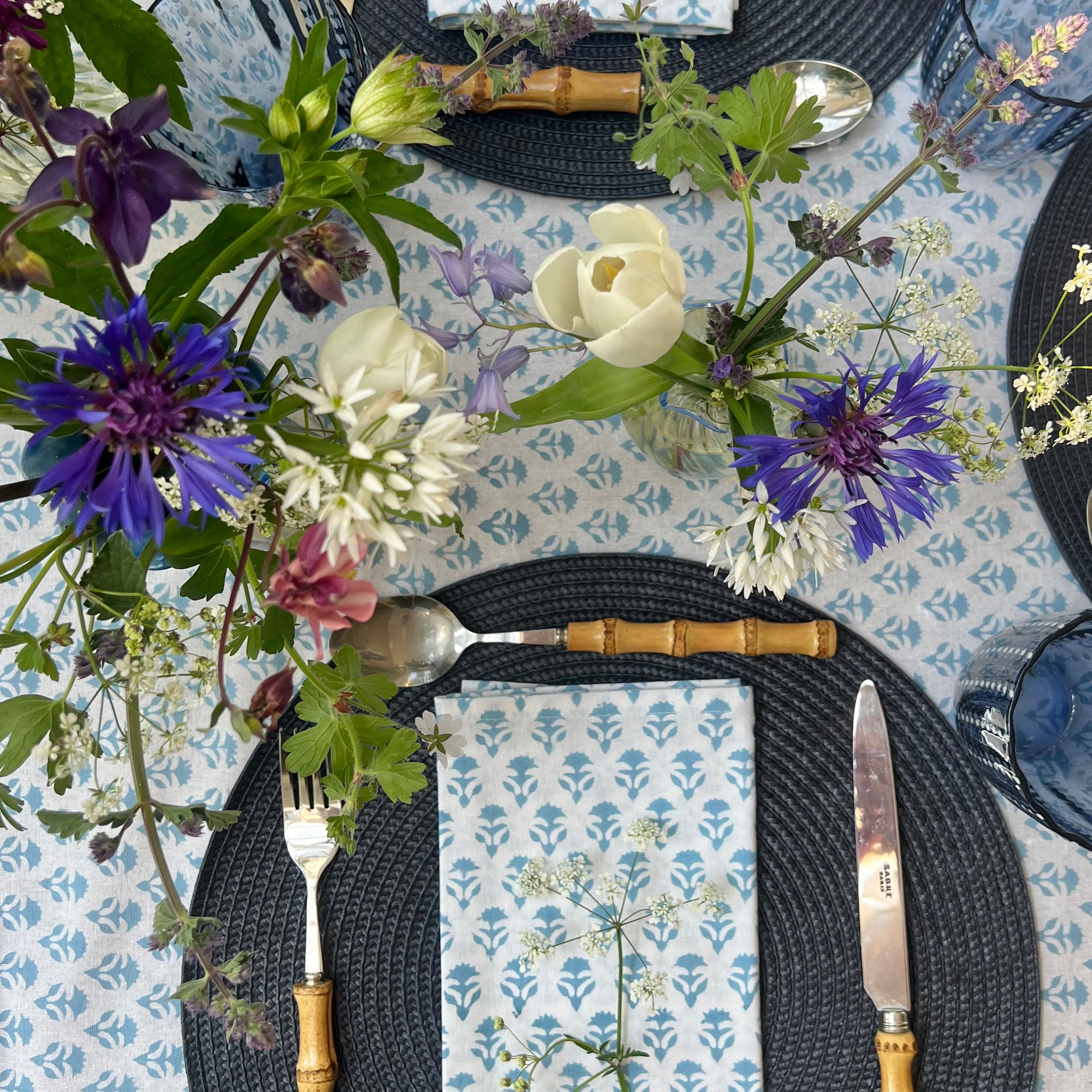 Cornflower Blue Carnation Napkins