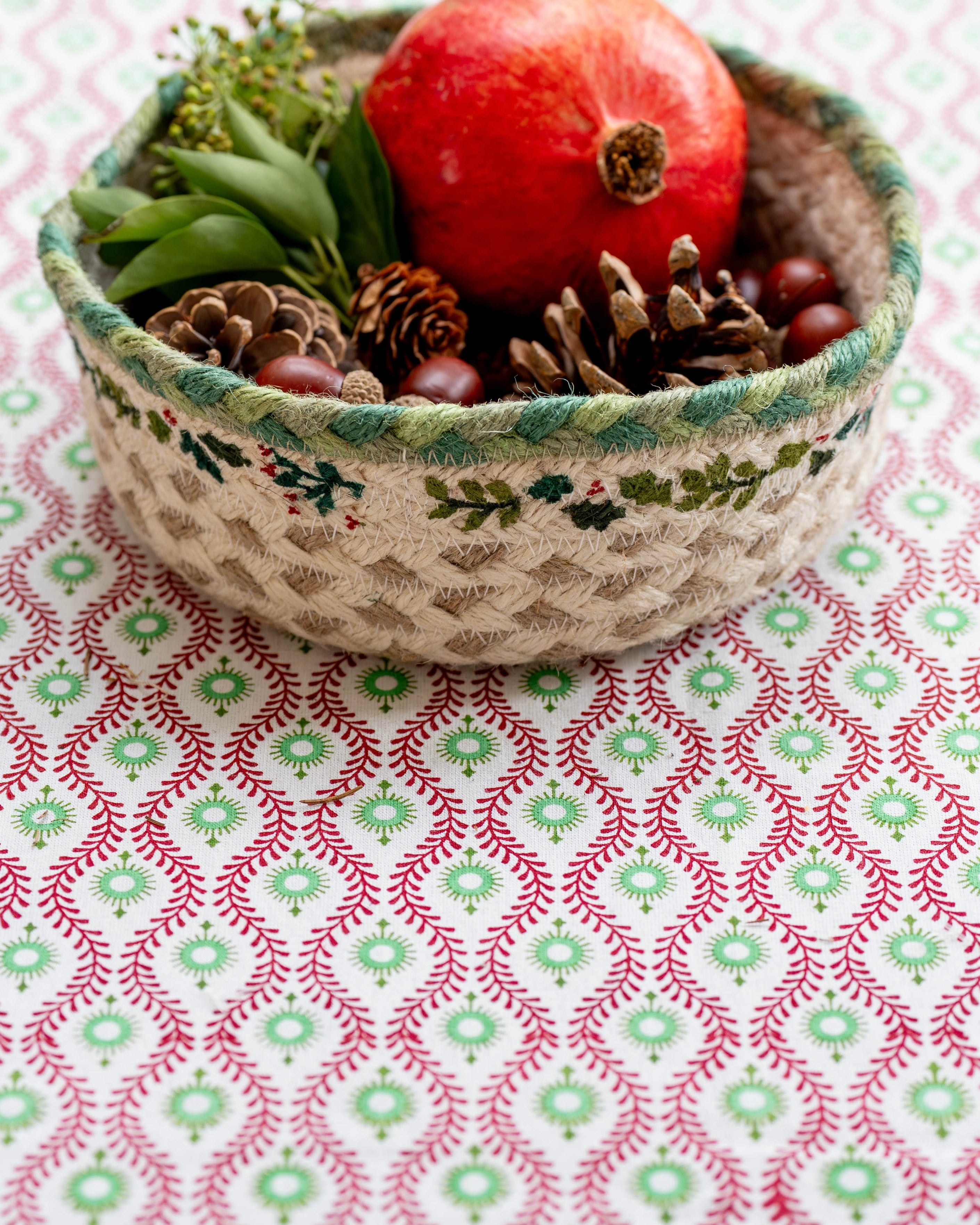 Festive Jute Mini Basket