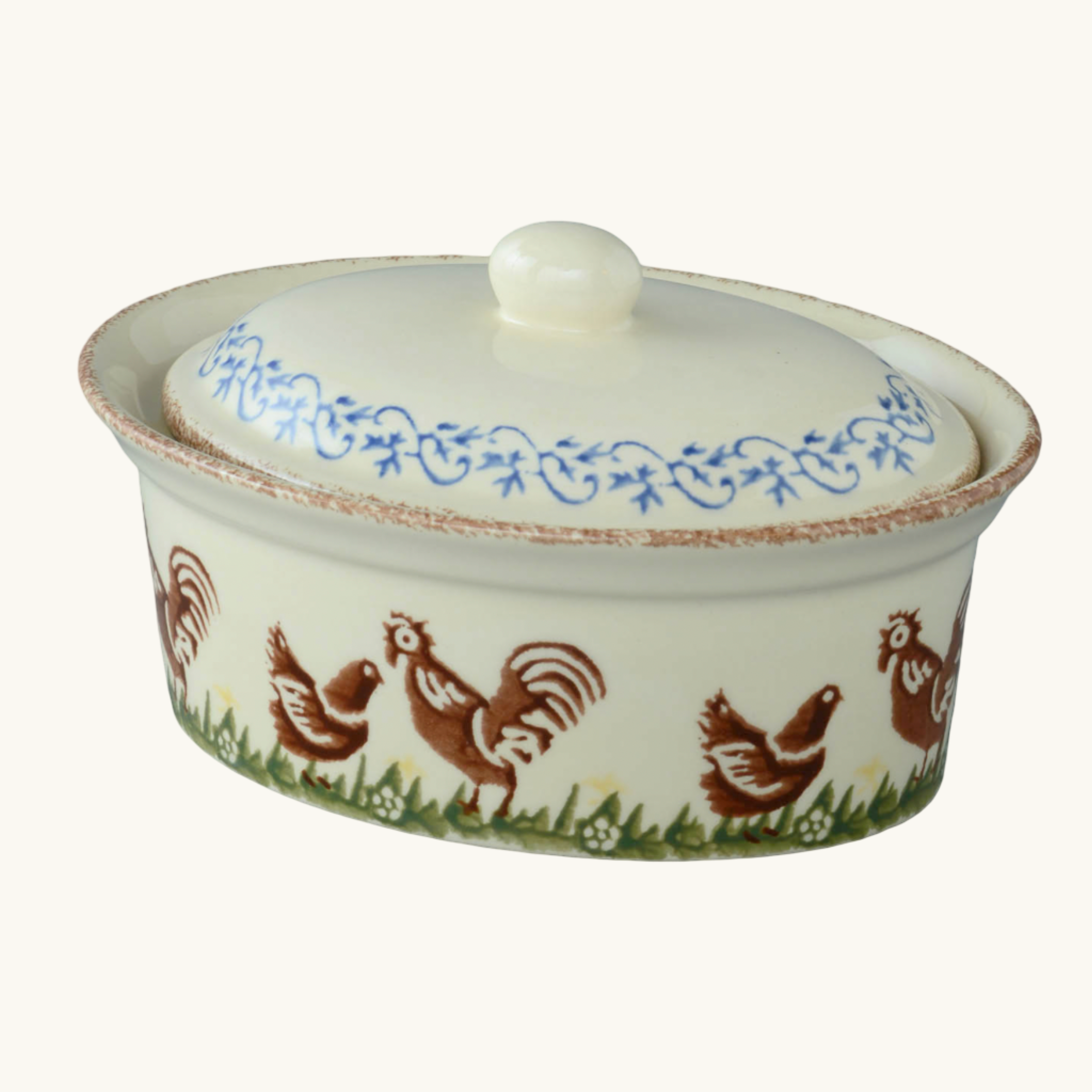 Hens Butter Dish