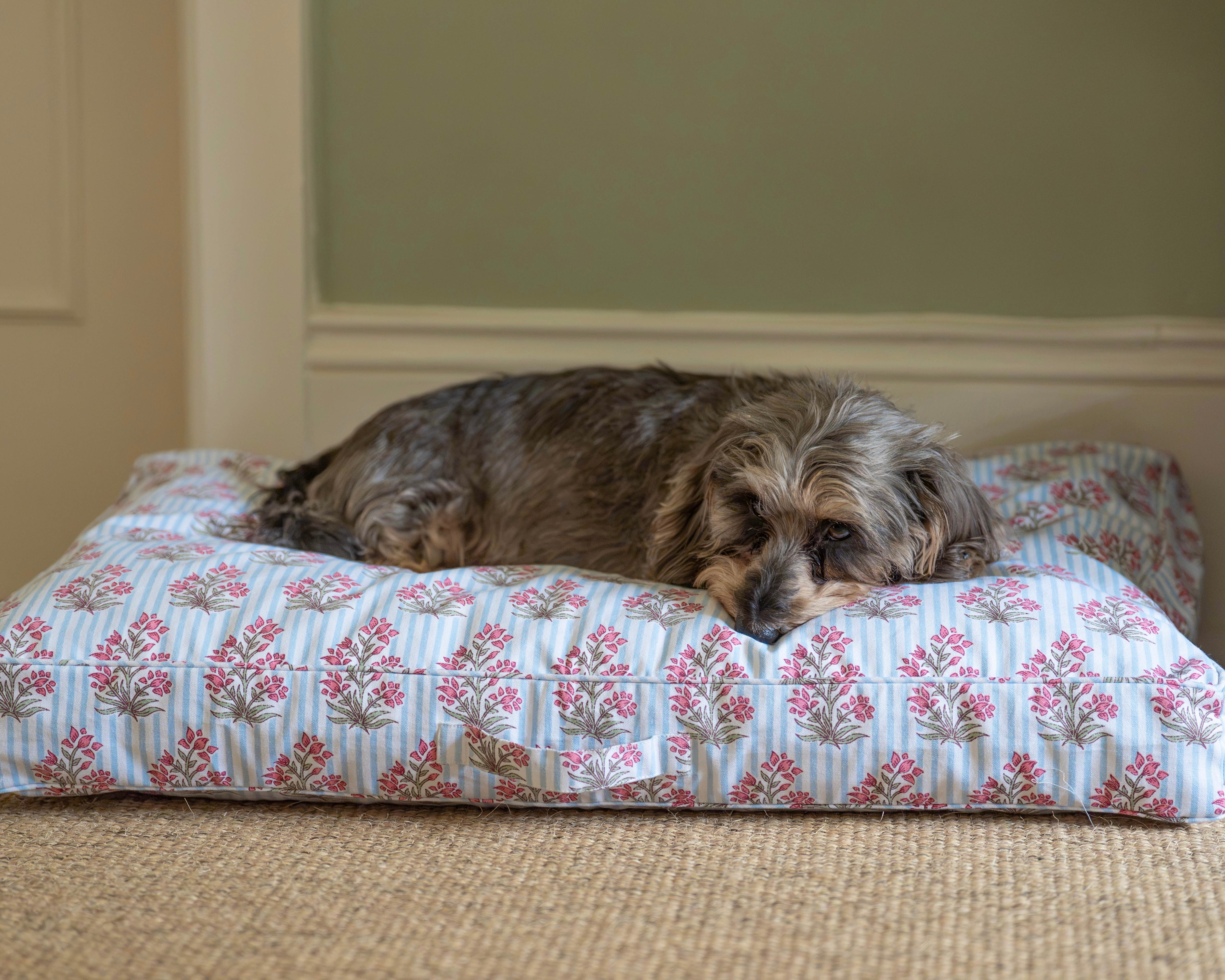Blue Johari Dog Bed