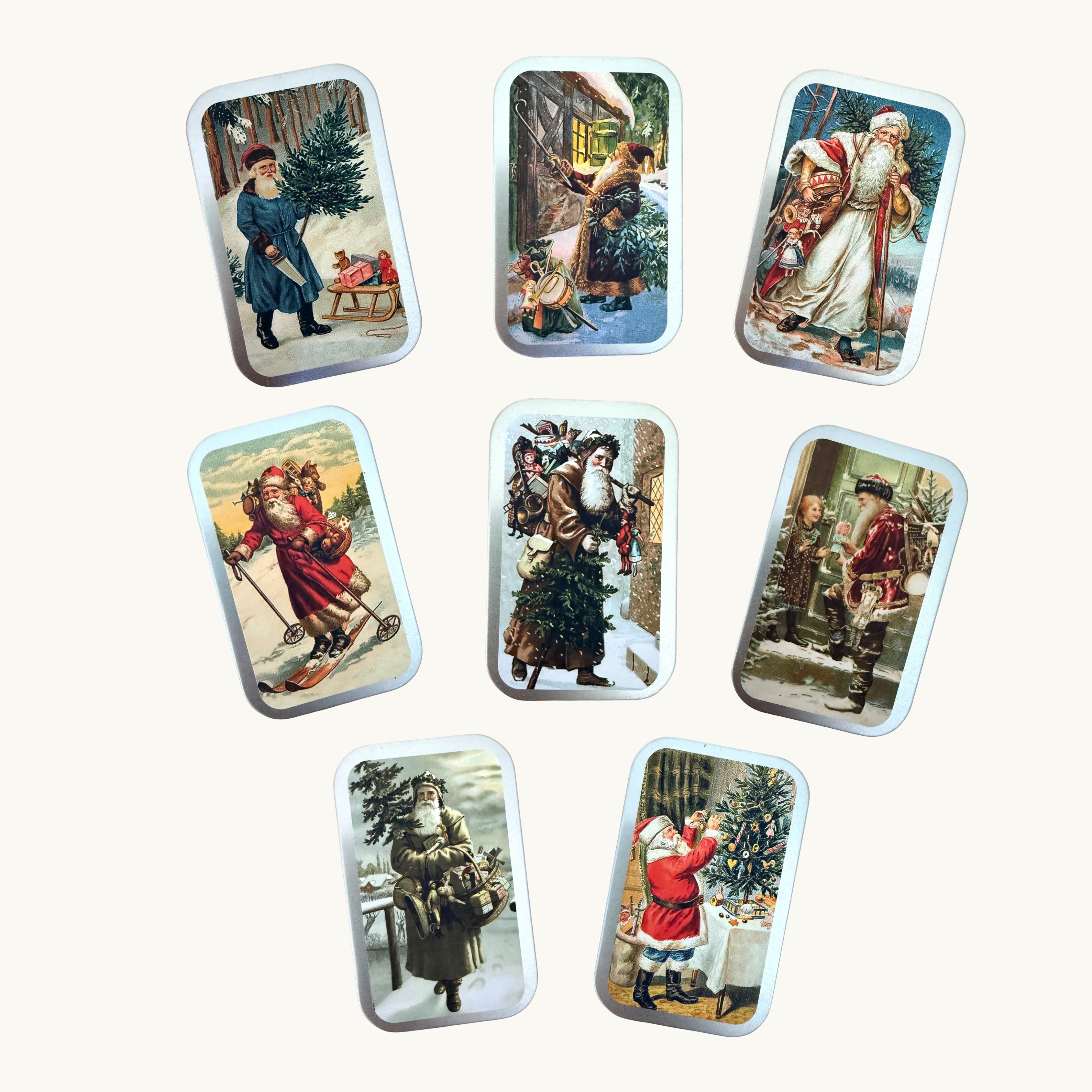 Vintage Santa Pastille Tins