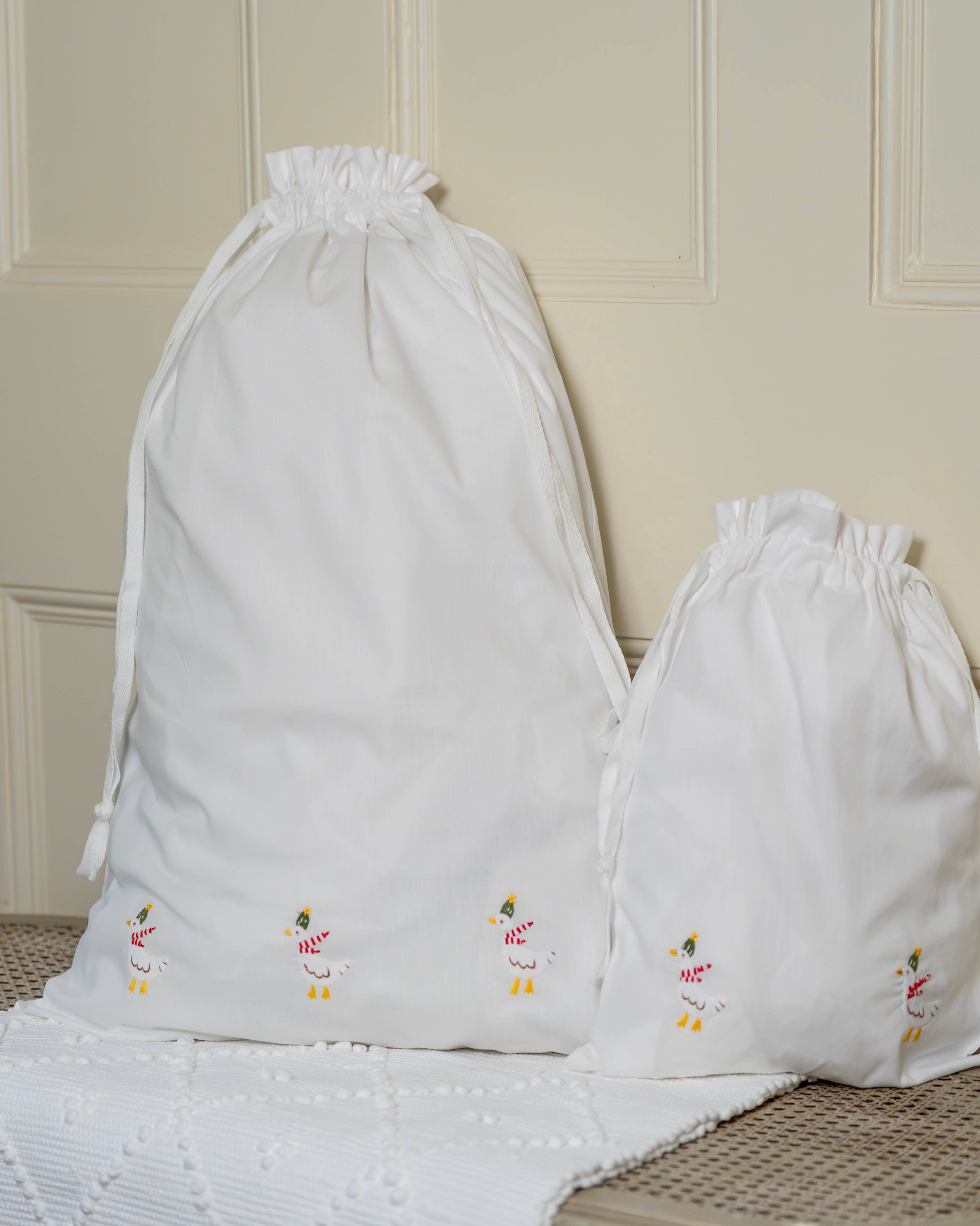 Christmas Goose Cotton Bag