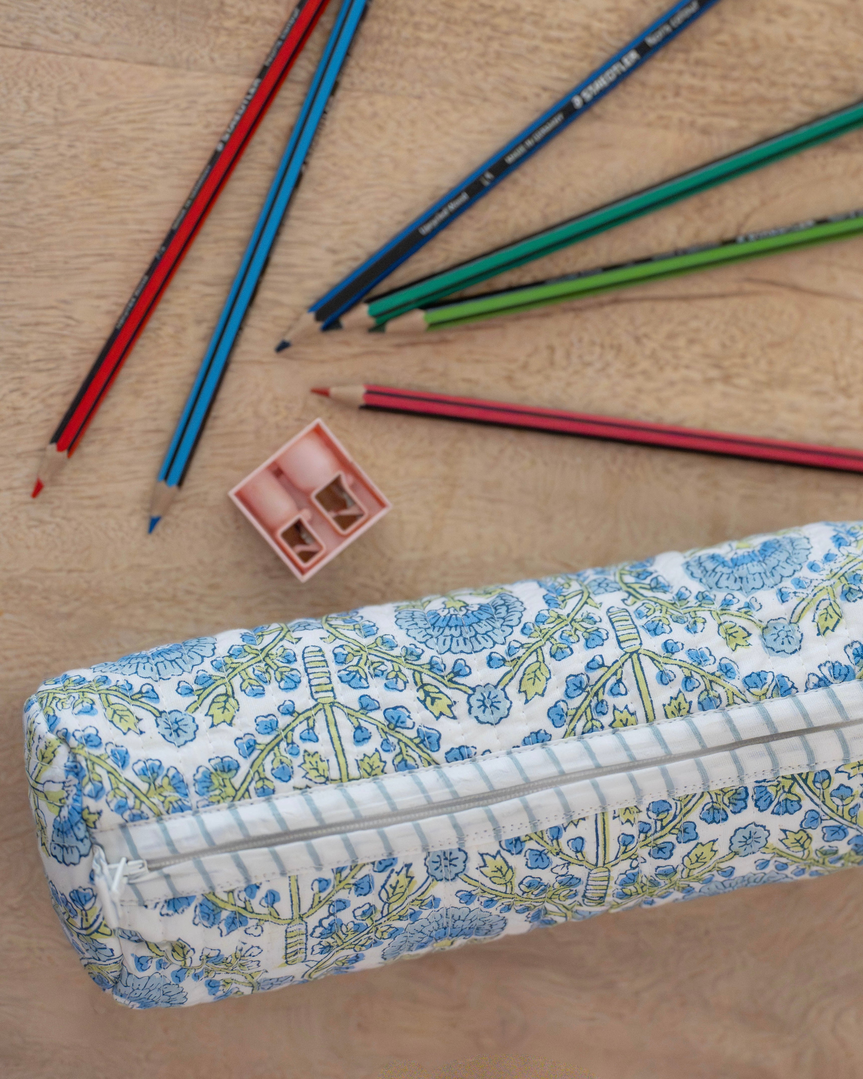 Blue Freya Pencil Case