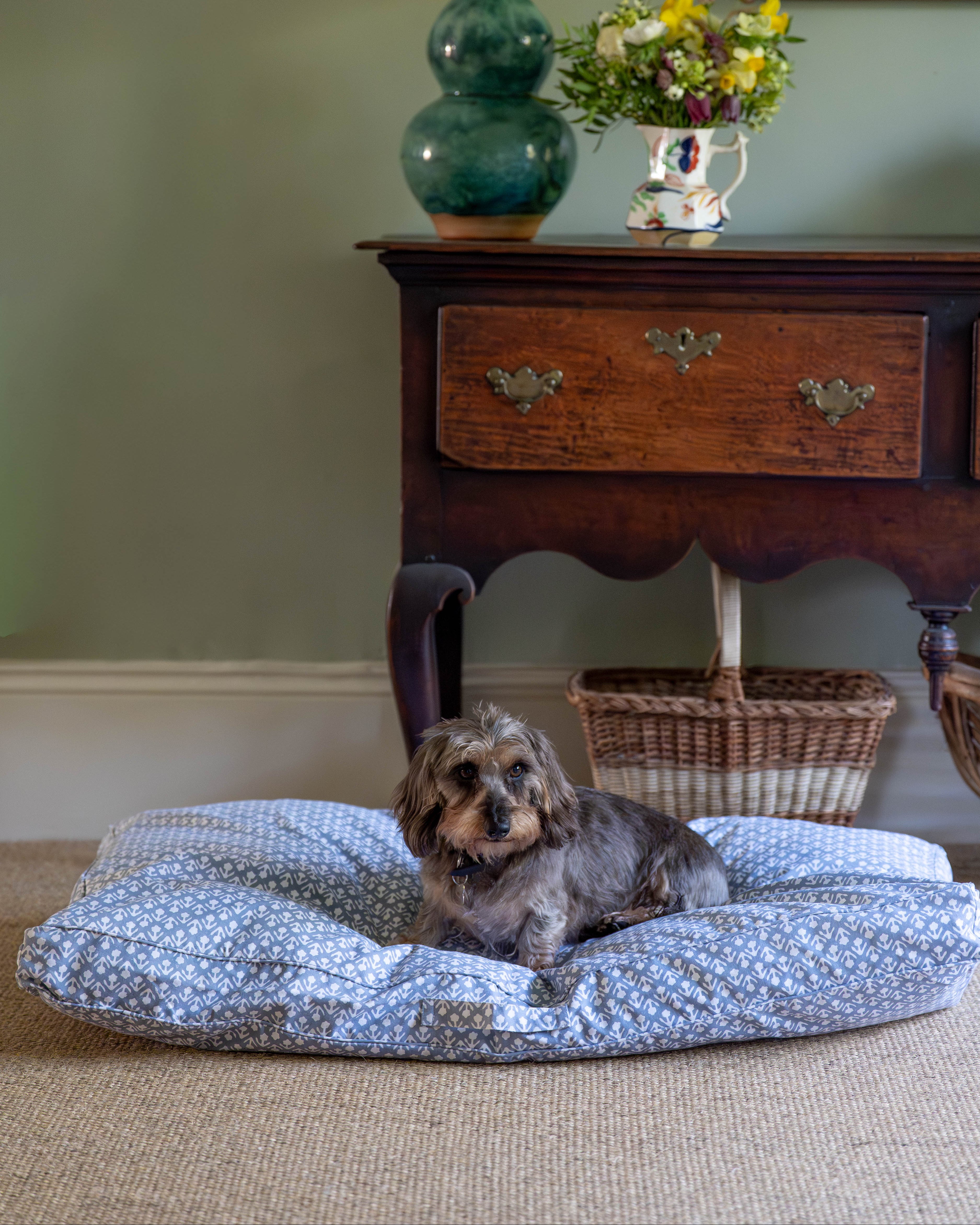 Blue Bhuti Dog Bed
