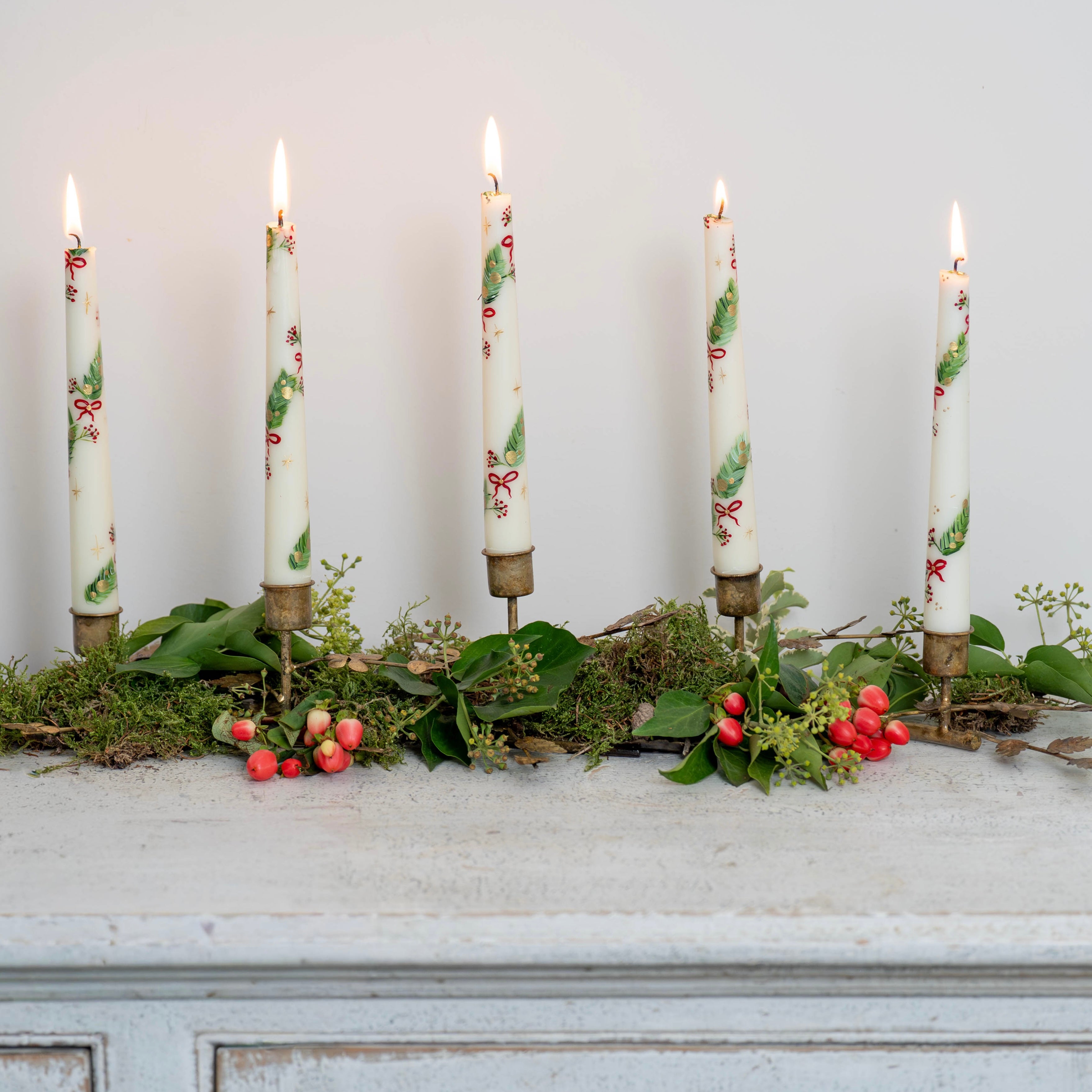 Antique Gold Branch Candle Holder