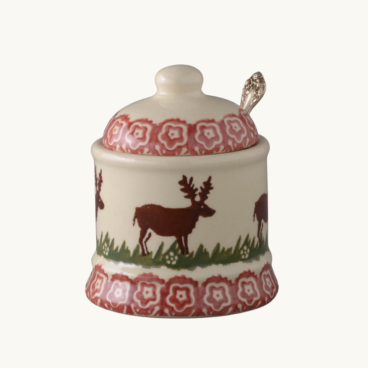 Reindeer Festive Jam Pot