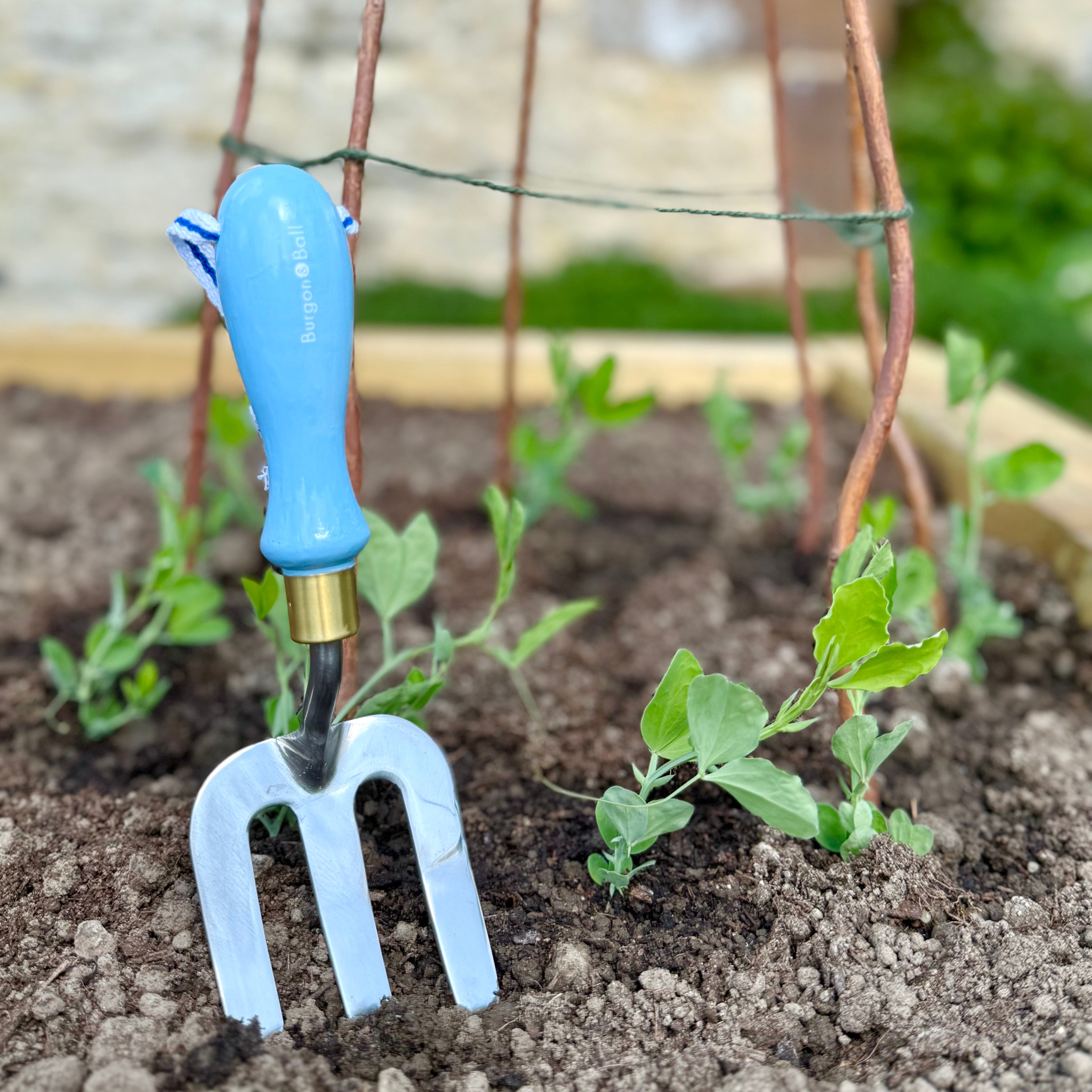 Gardener's Blue Hand Fork