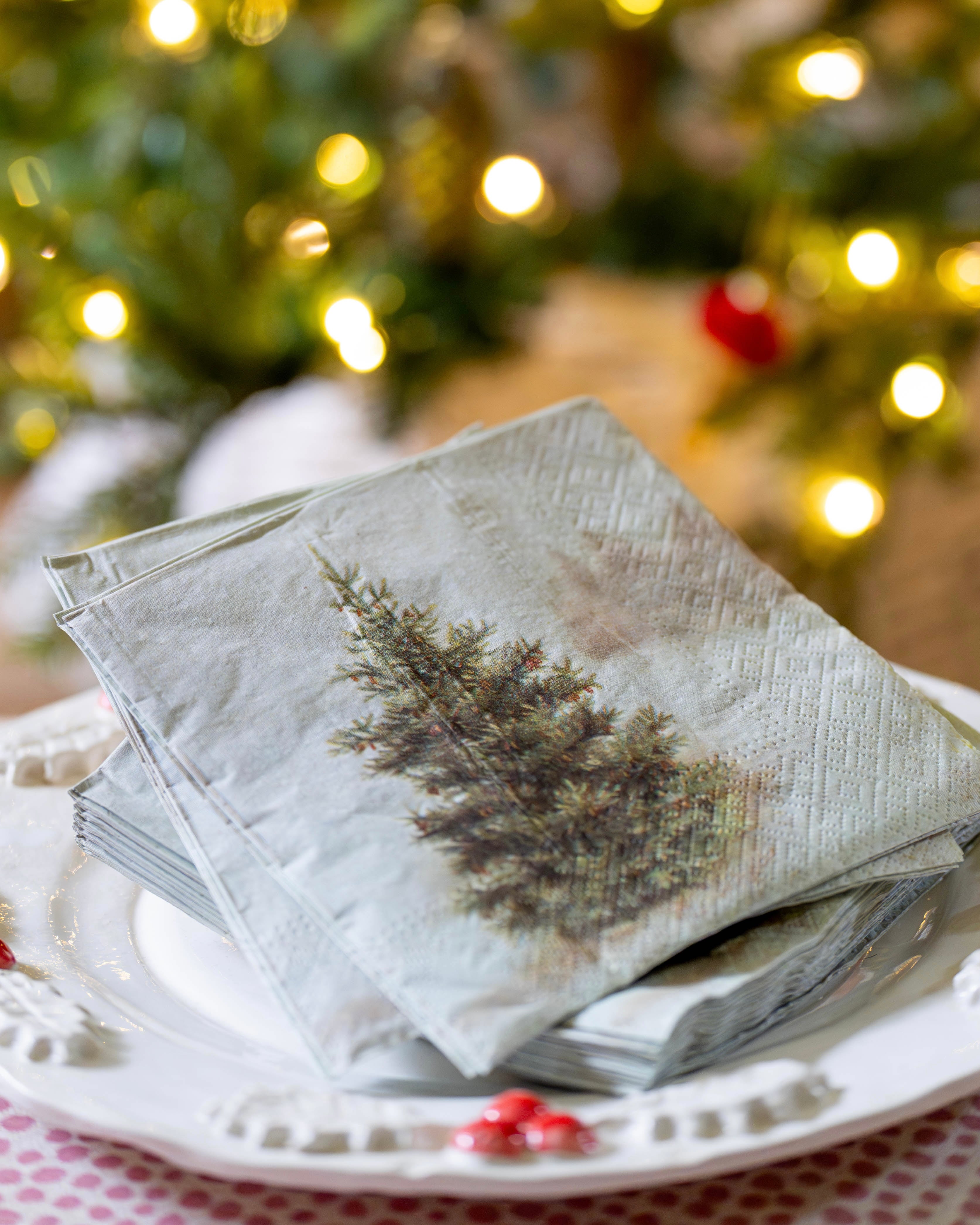 Nordic Christmas Tree Paper Napkins