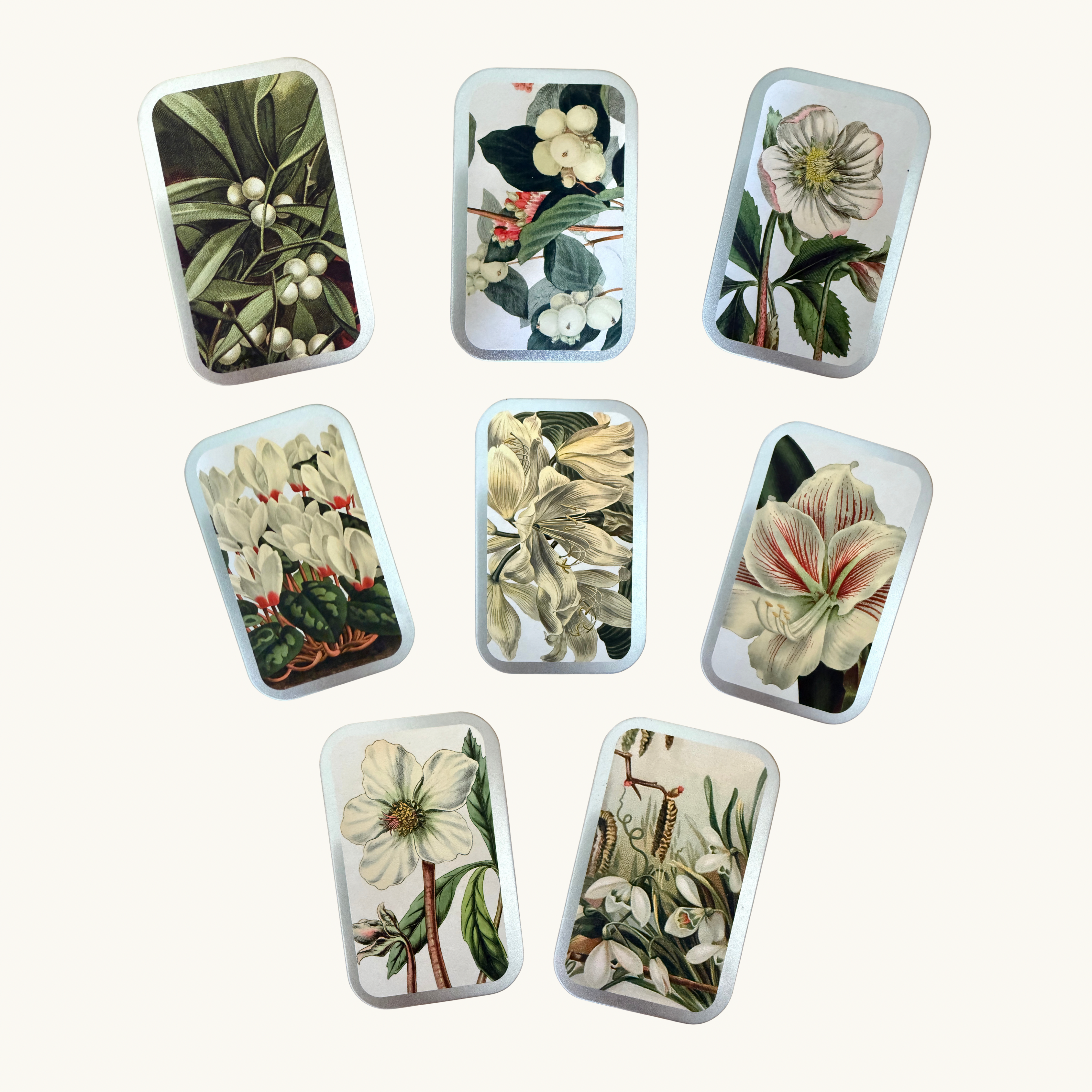 Vintage Festive Flowers Pastille Tins