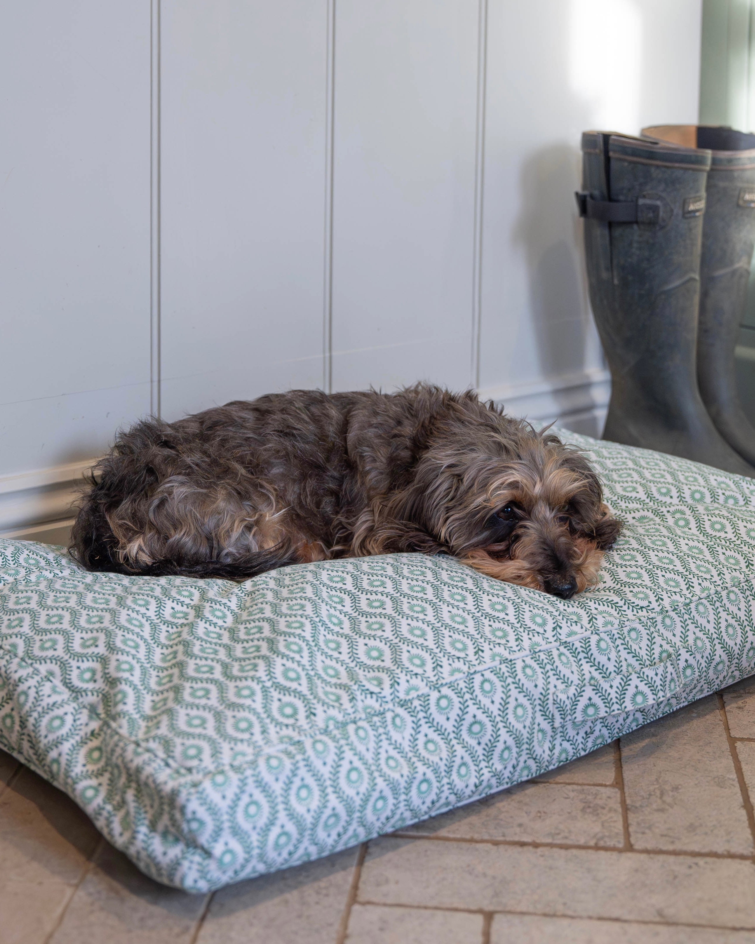 Green Mila Dog Bed