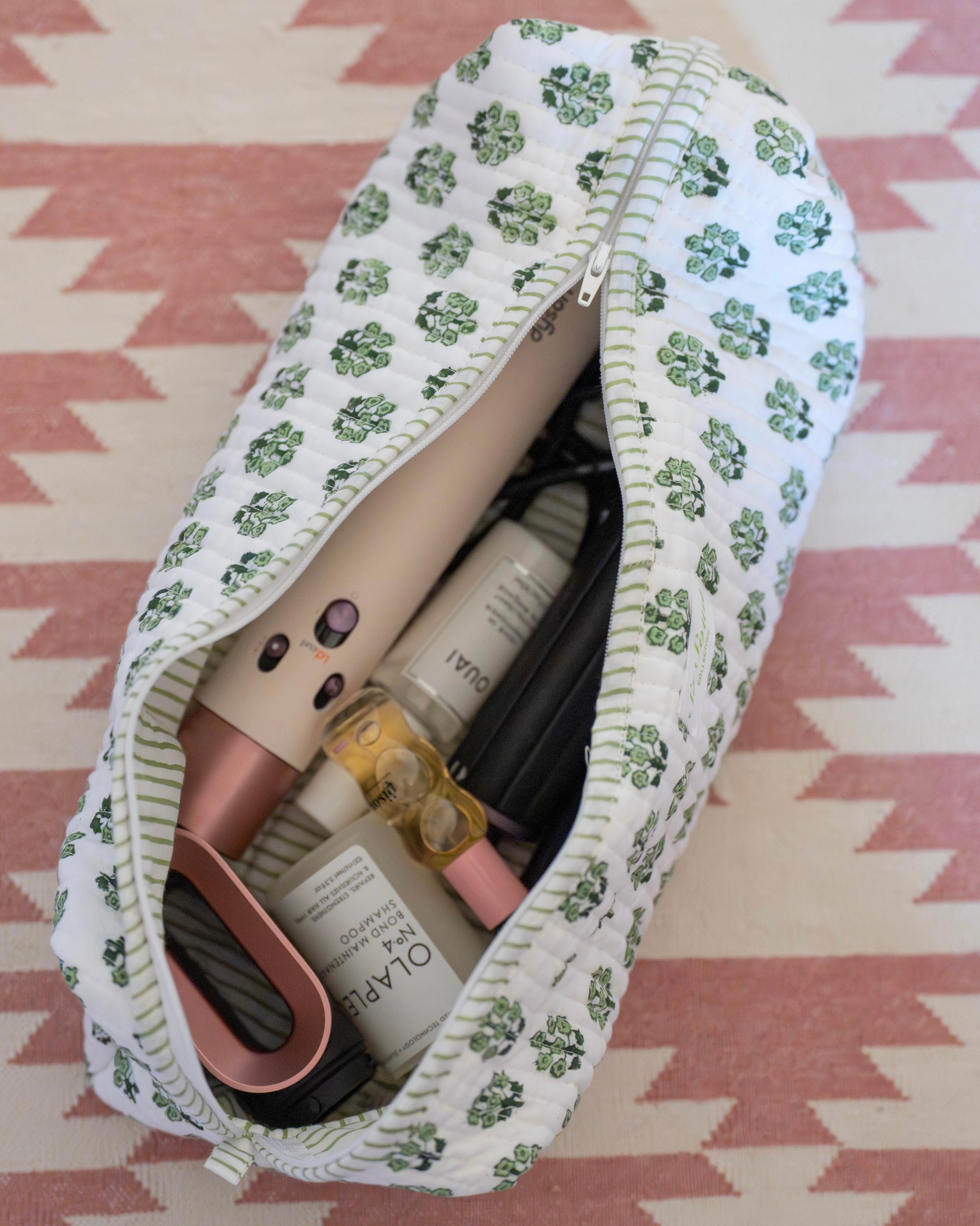 Green Daphne Hair Accessories Bag