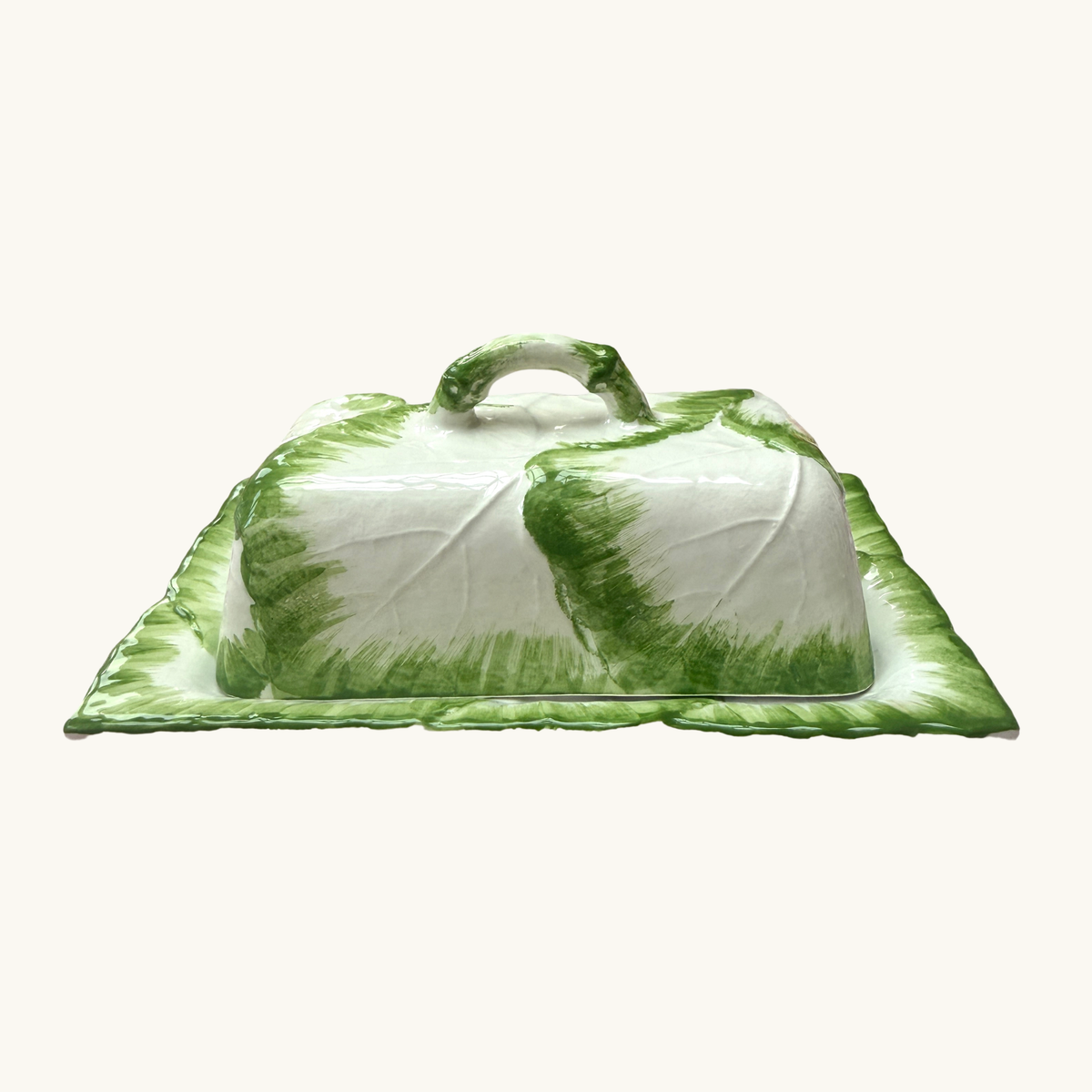 Green Raddichio Butter Dish