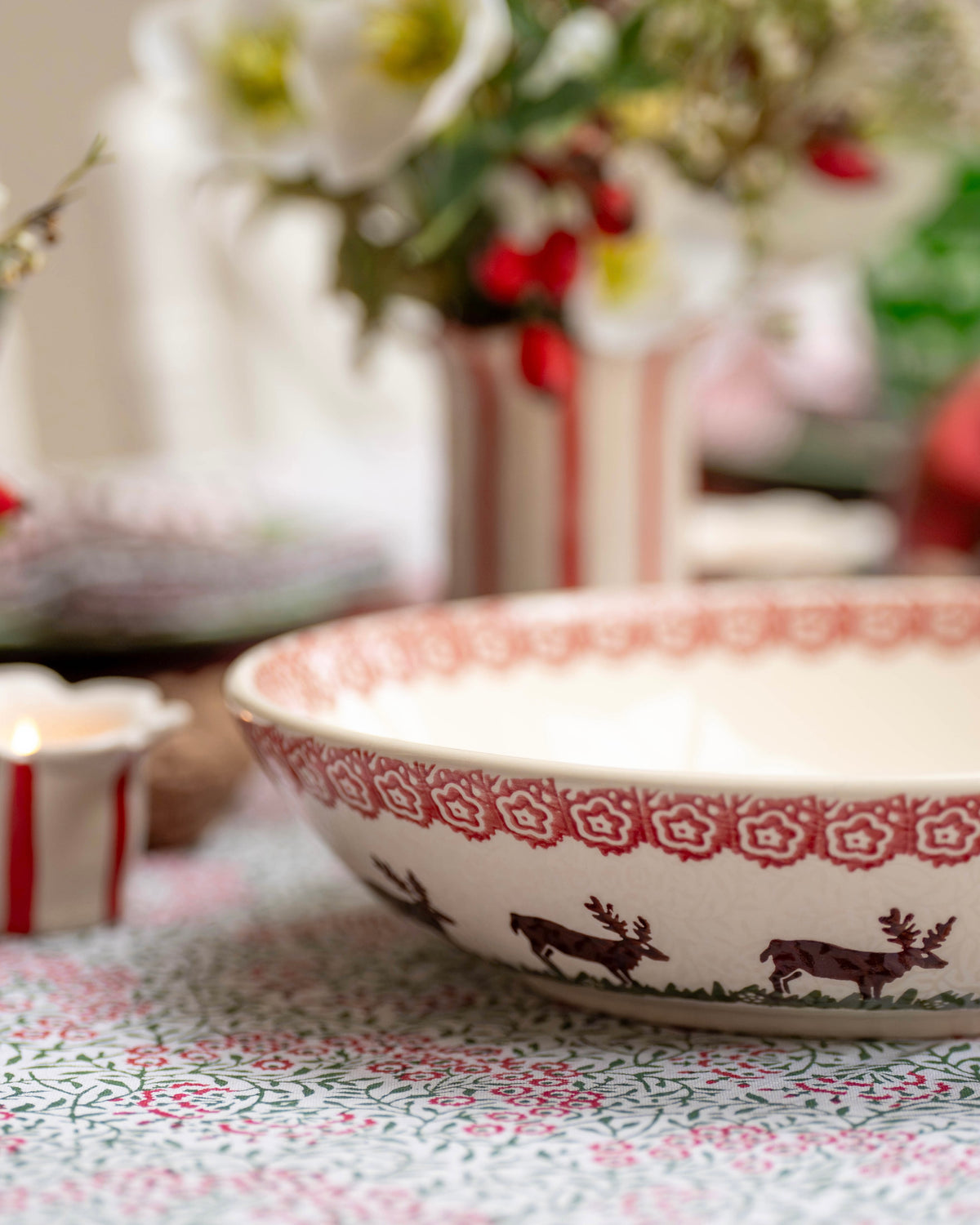 Reindeer Large Serving Dish
