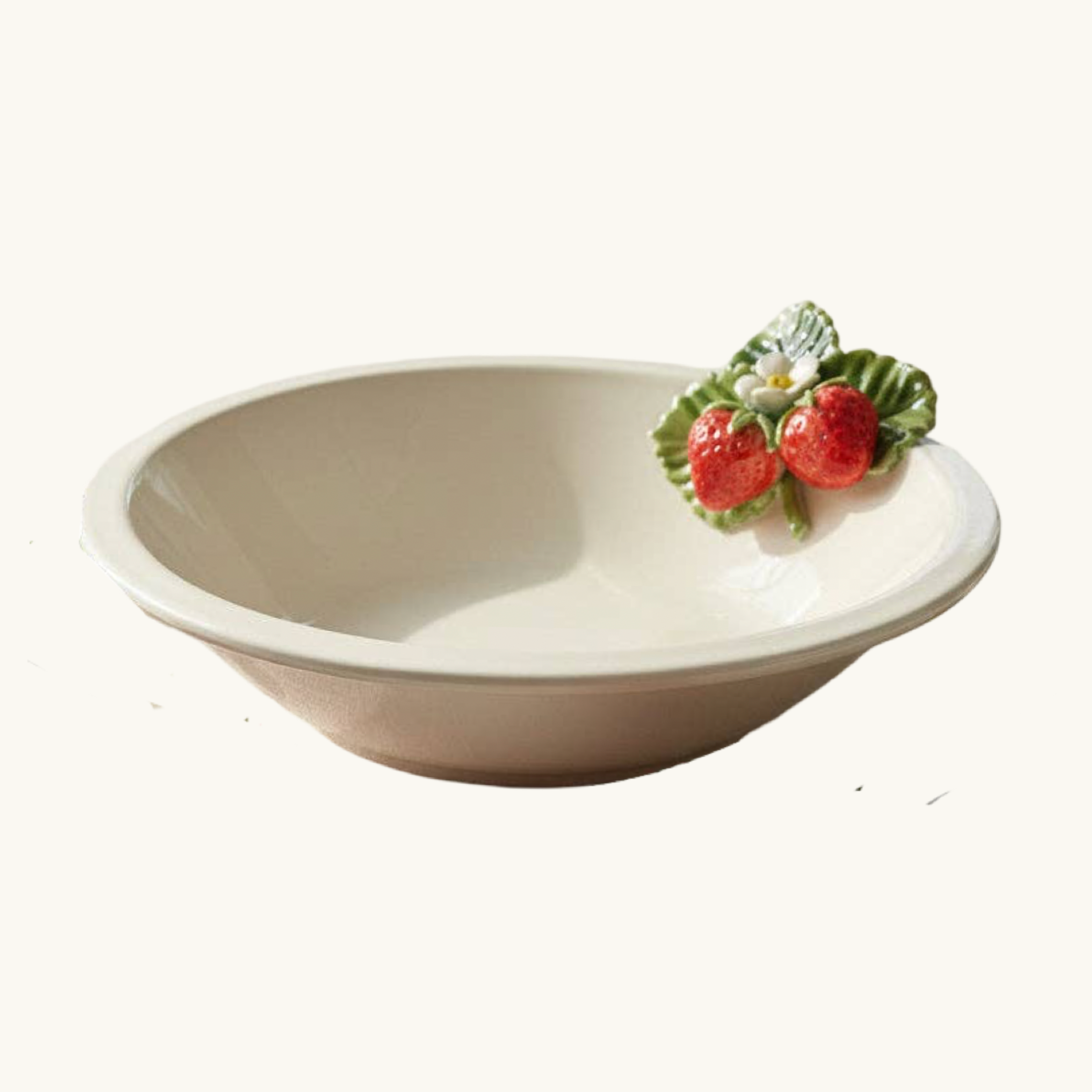 Strawberry Leaf Serving Dish