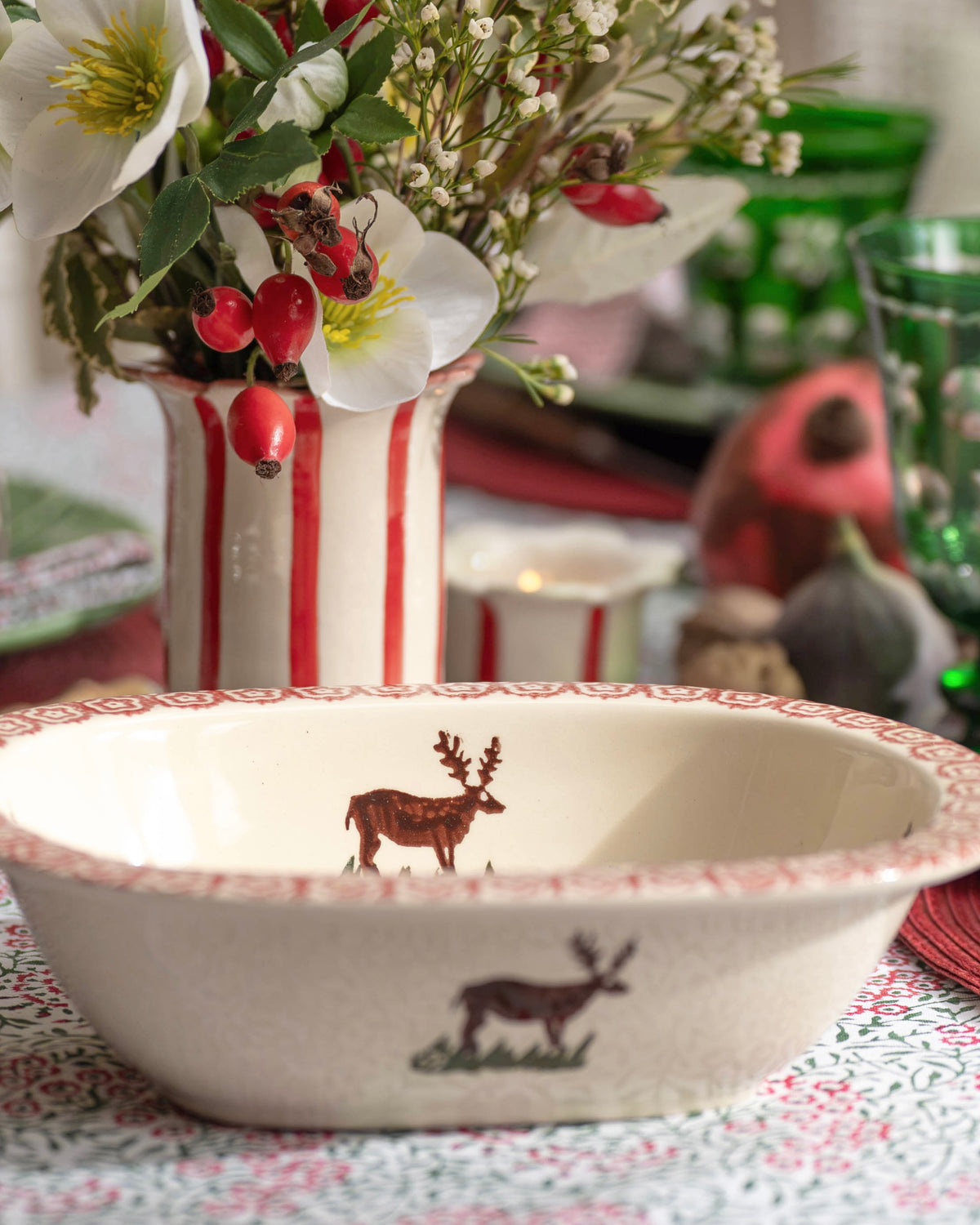 Reindeer Festive Pie Dish
