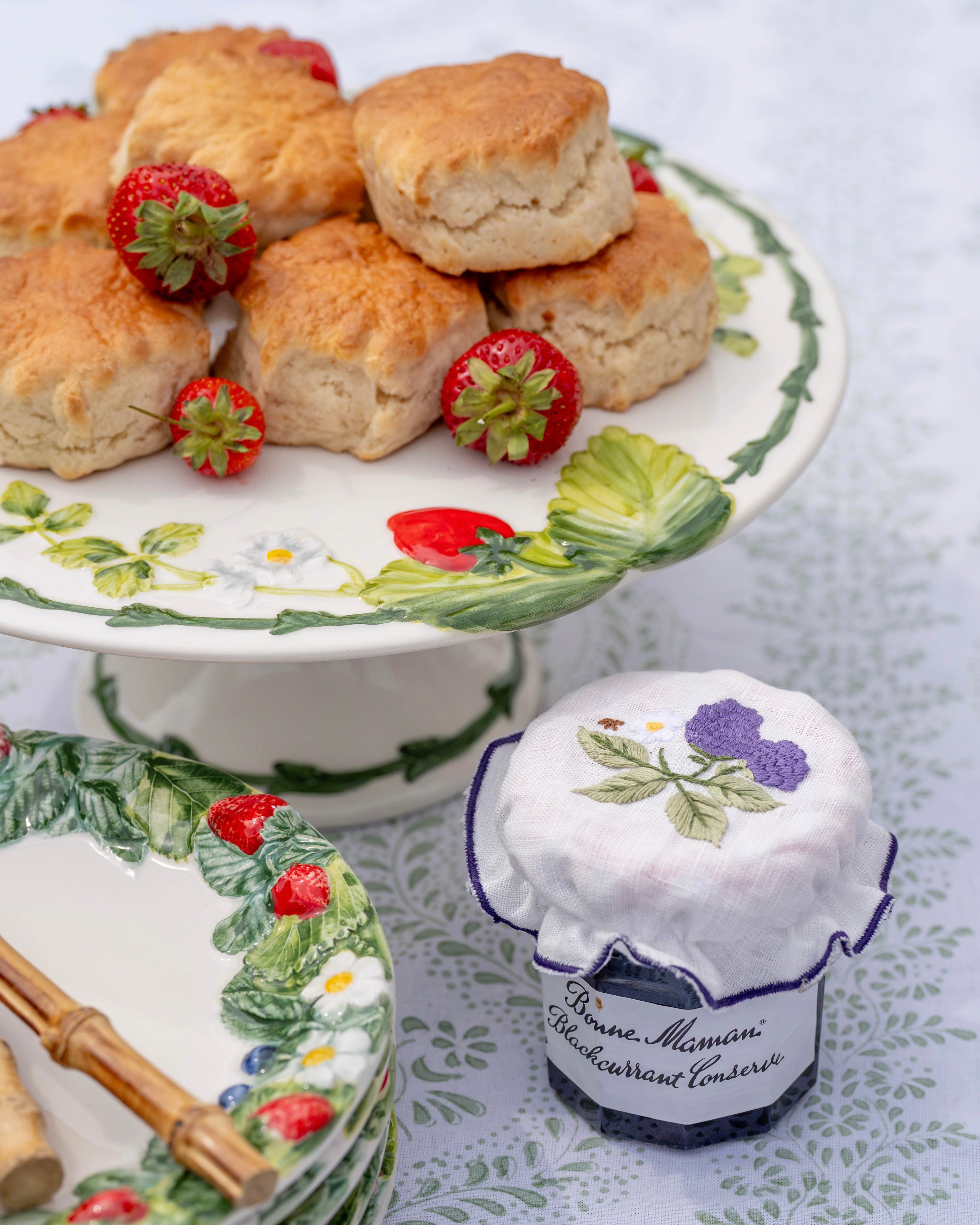 Hand Embroidered Jam Pot Covers (Set of 4)