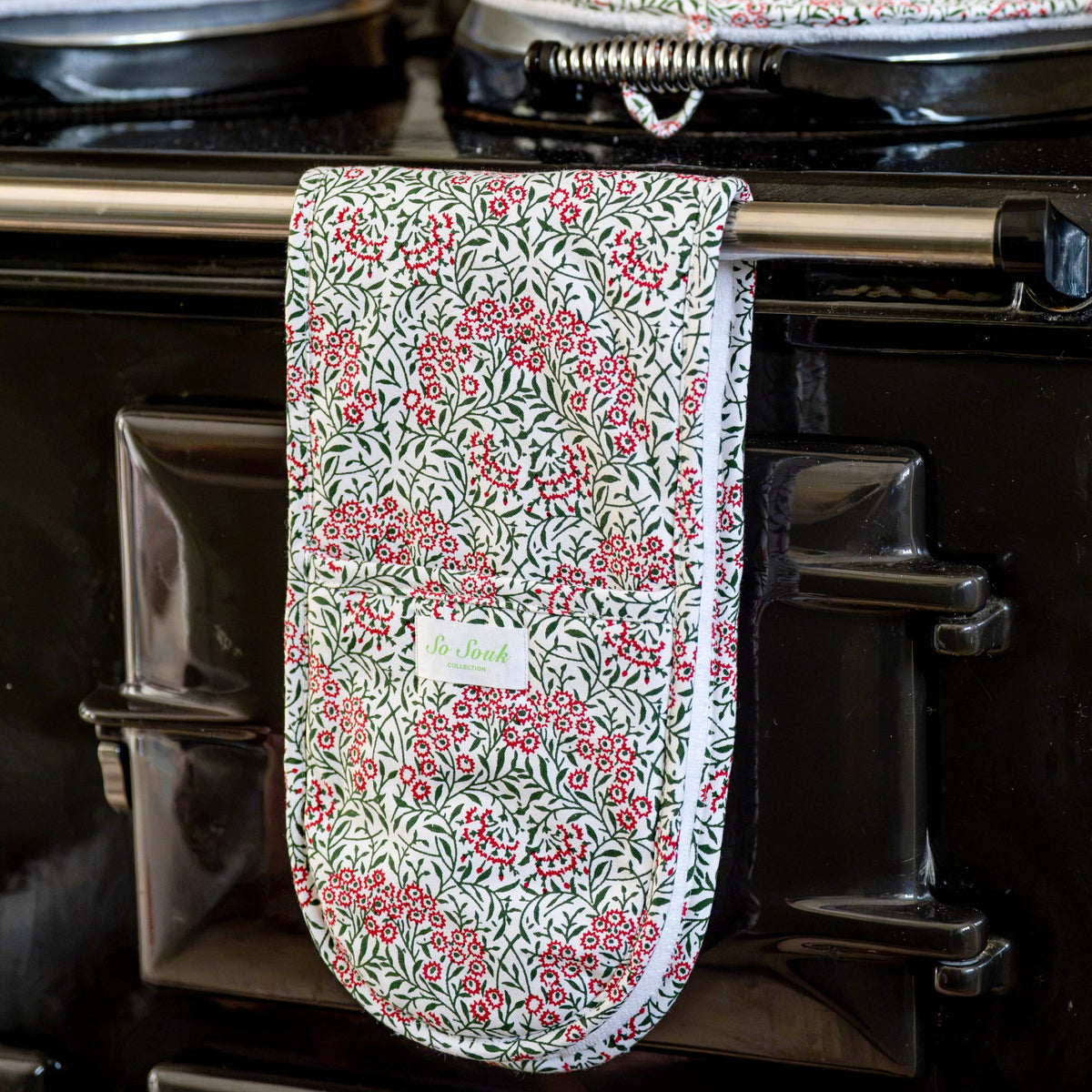Festive Flowers Oven Gloves