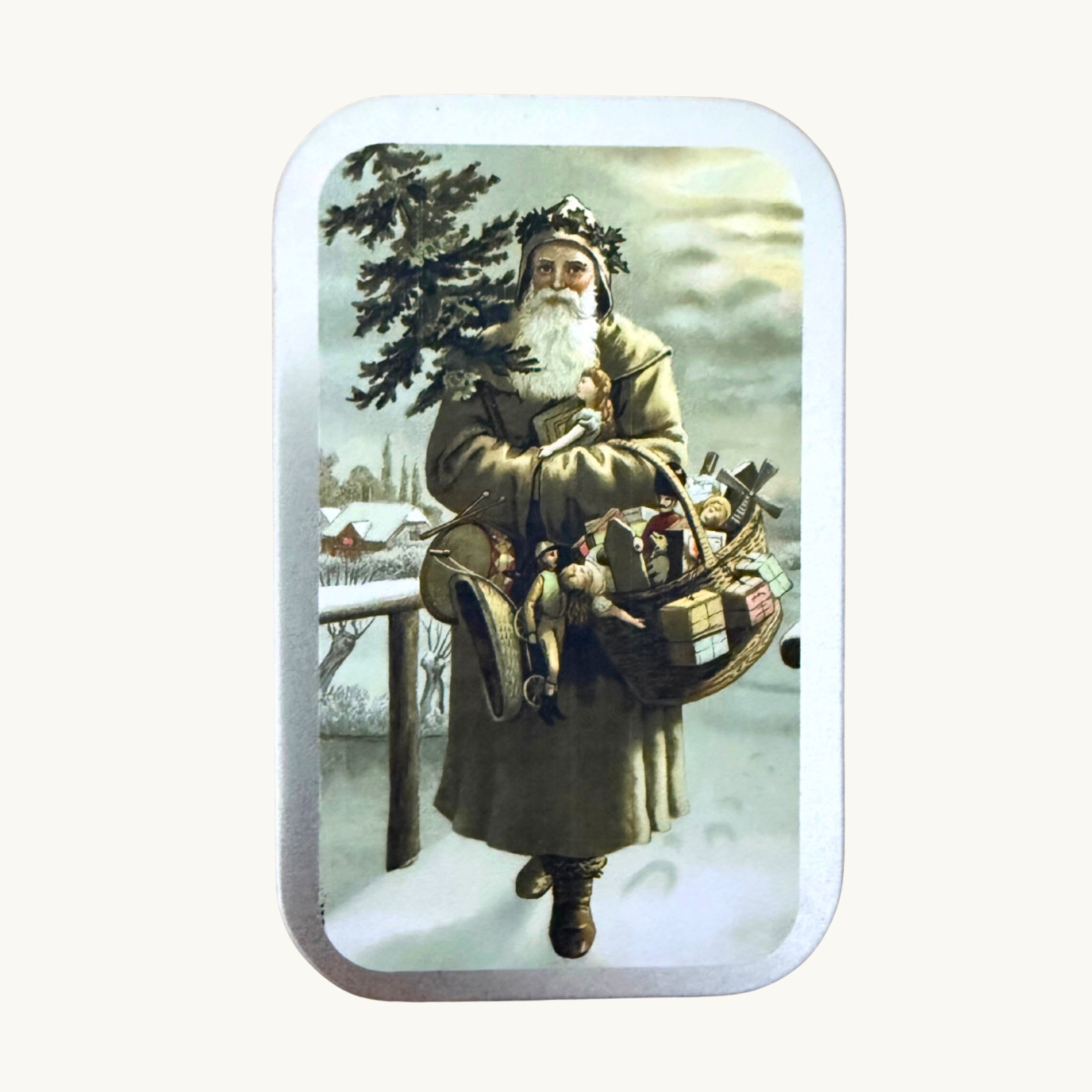 Vintage Santa Pastille Tins