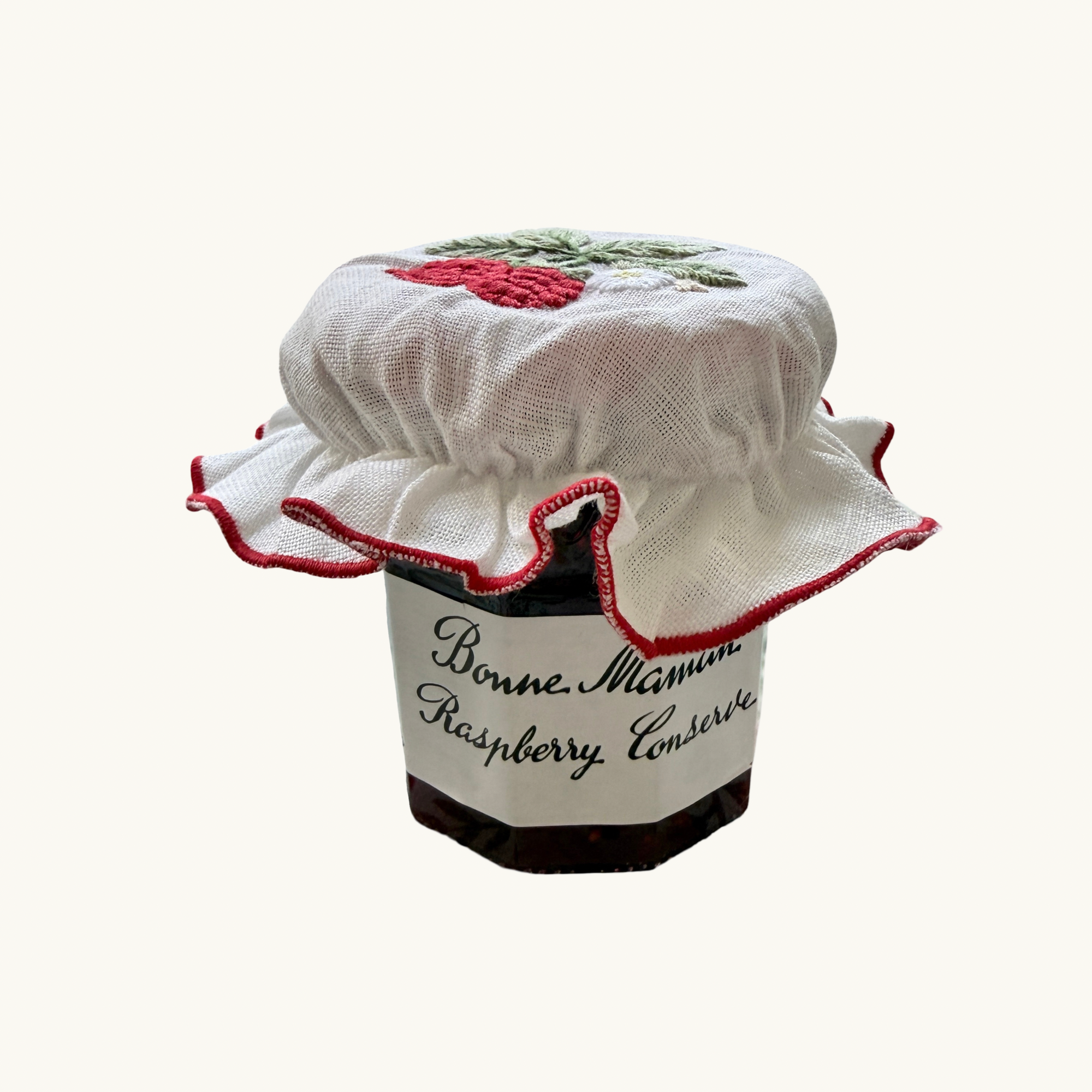 Hand Embroidered Jam Pot Covers (Set of 4)