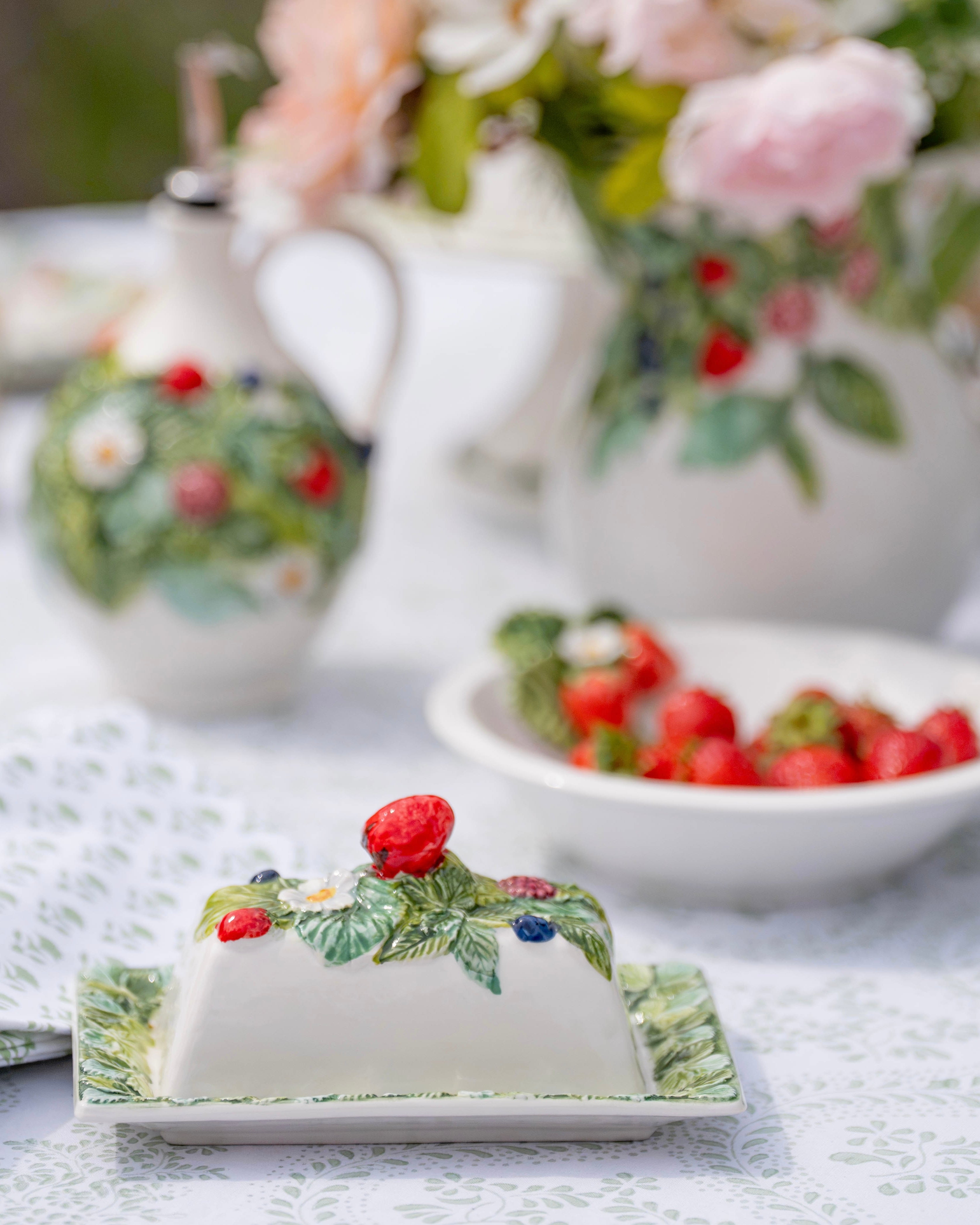 Wild Berries Butter Dish