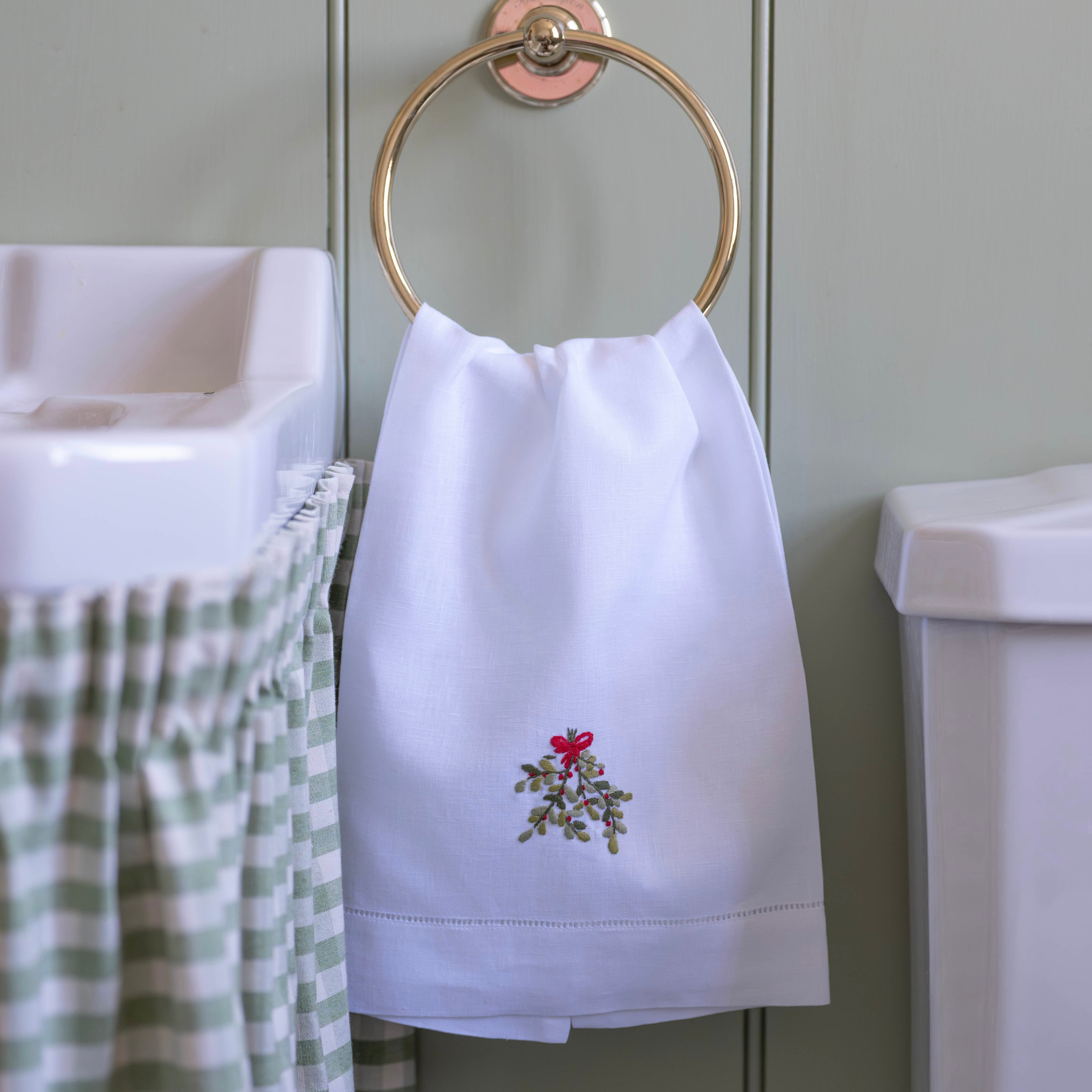 Festive Bunch Embroidered Hand Towel
