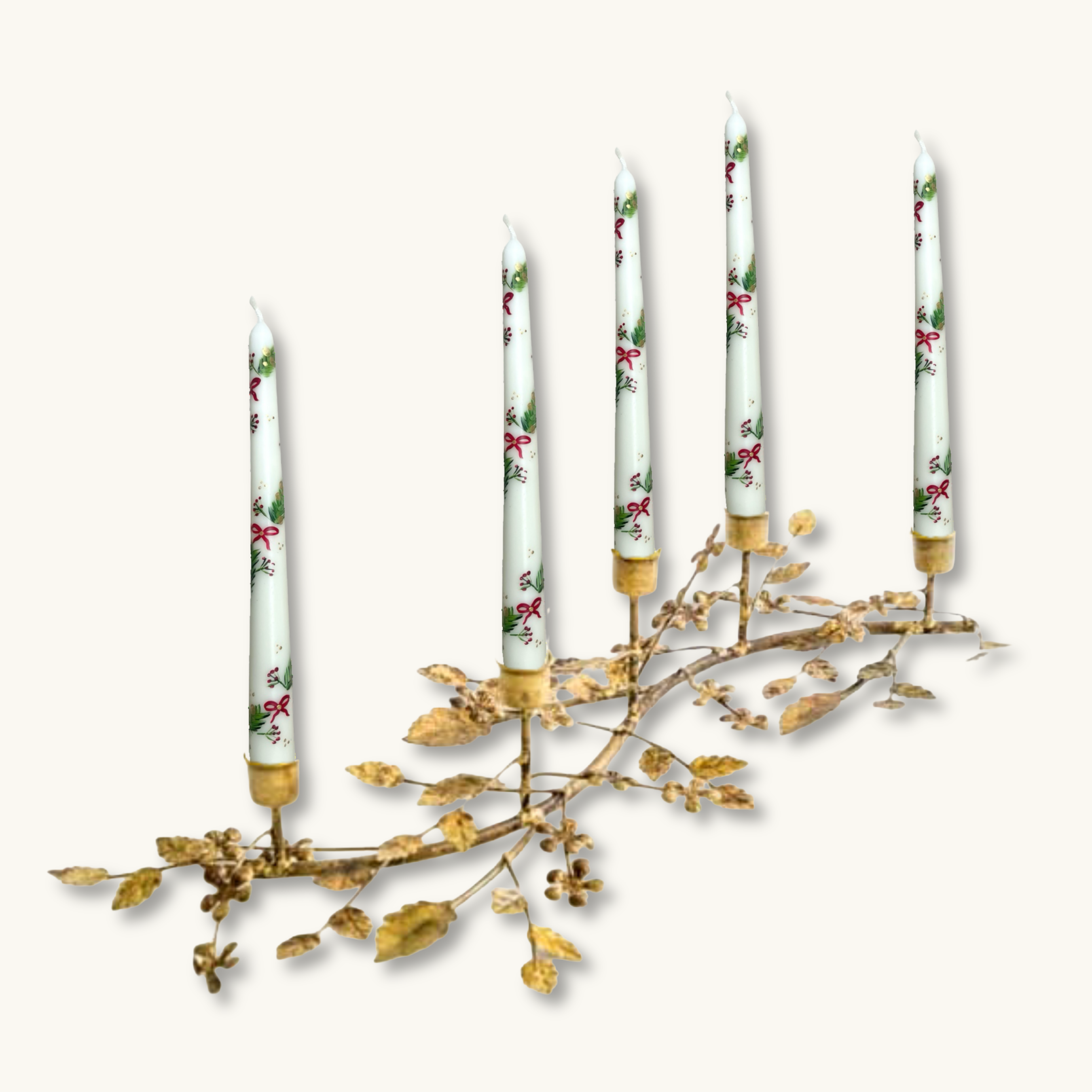 Antique Gold Branch Candle Holder