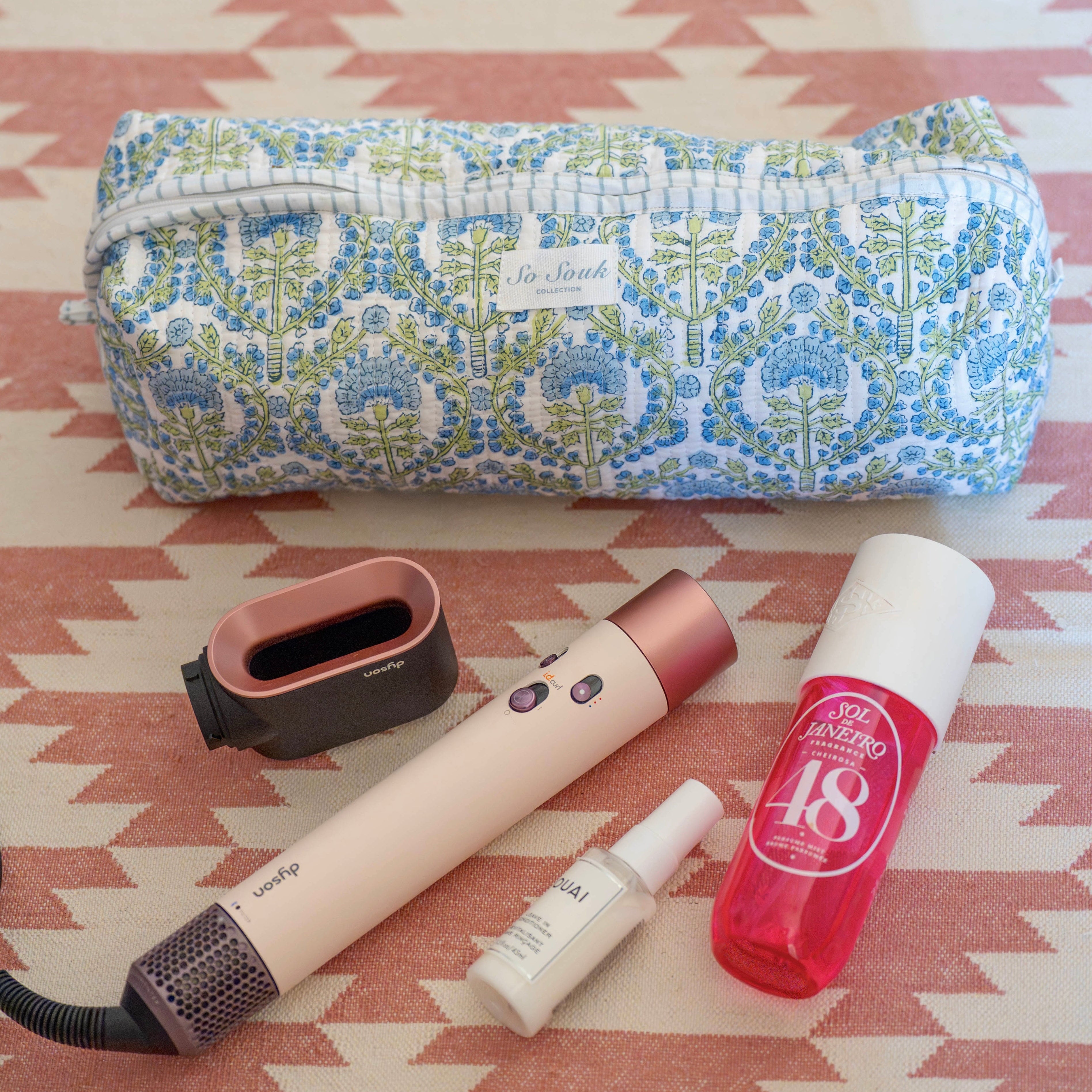 Blue Freya Hair Accessories Bag