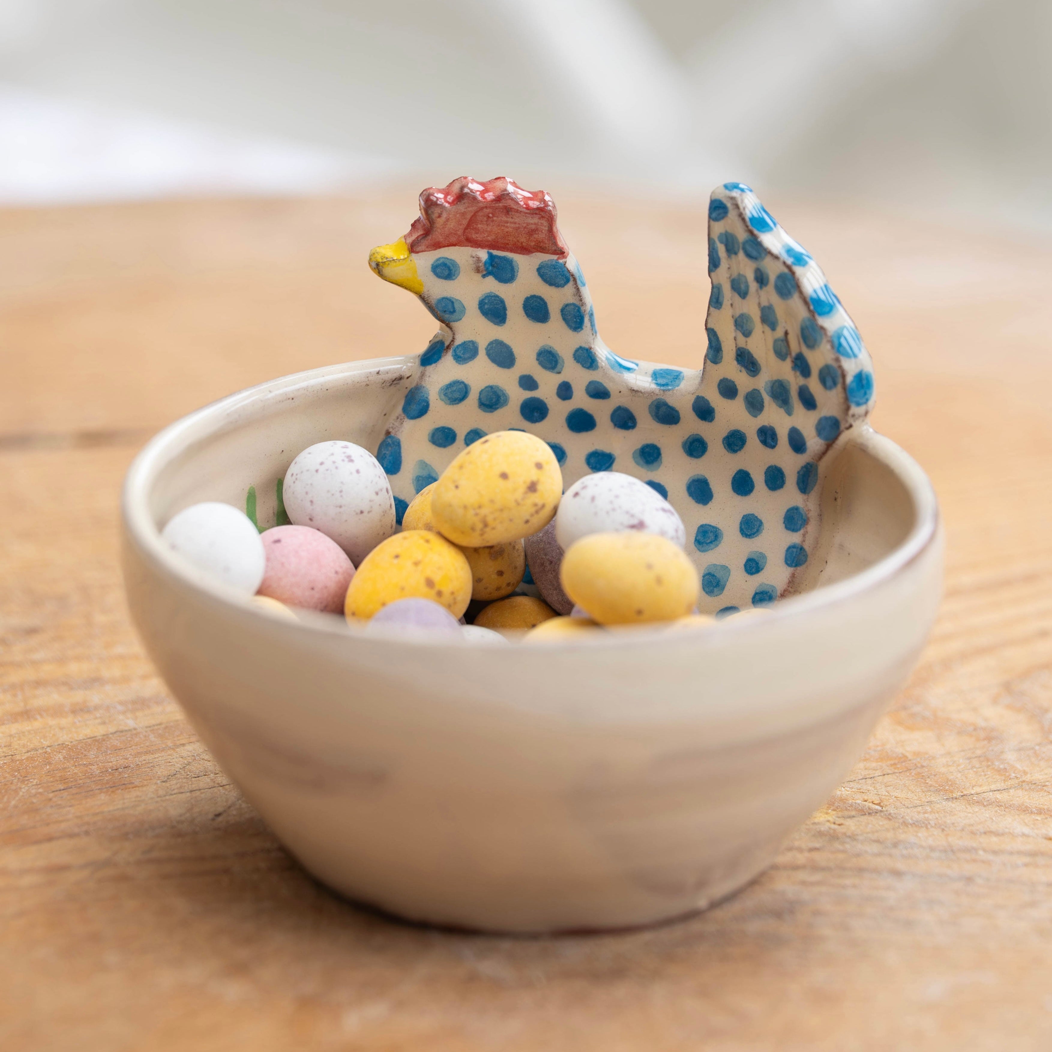 Blue Spotty Hen Dish
