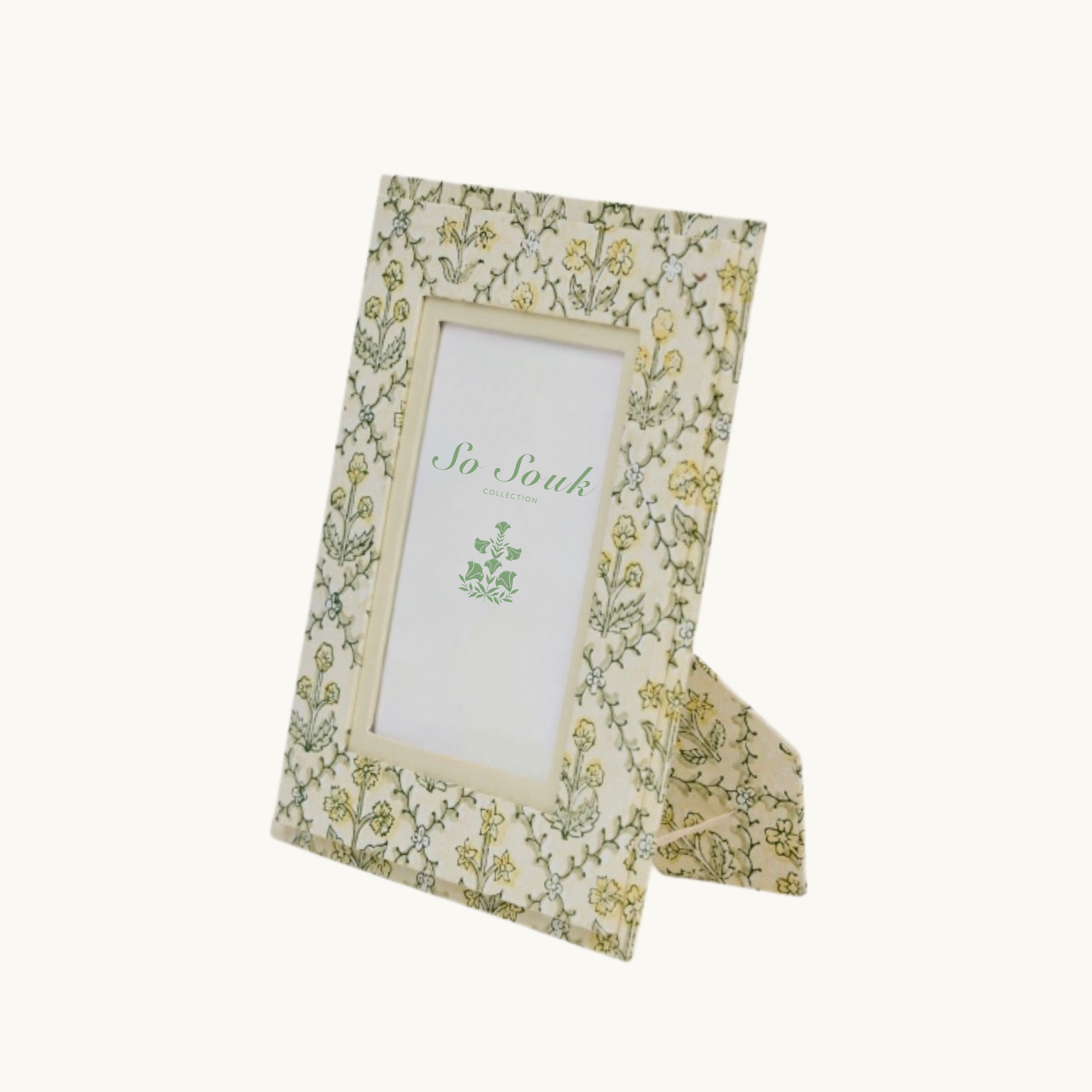 Buttercream Floral Picture Frame